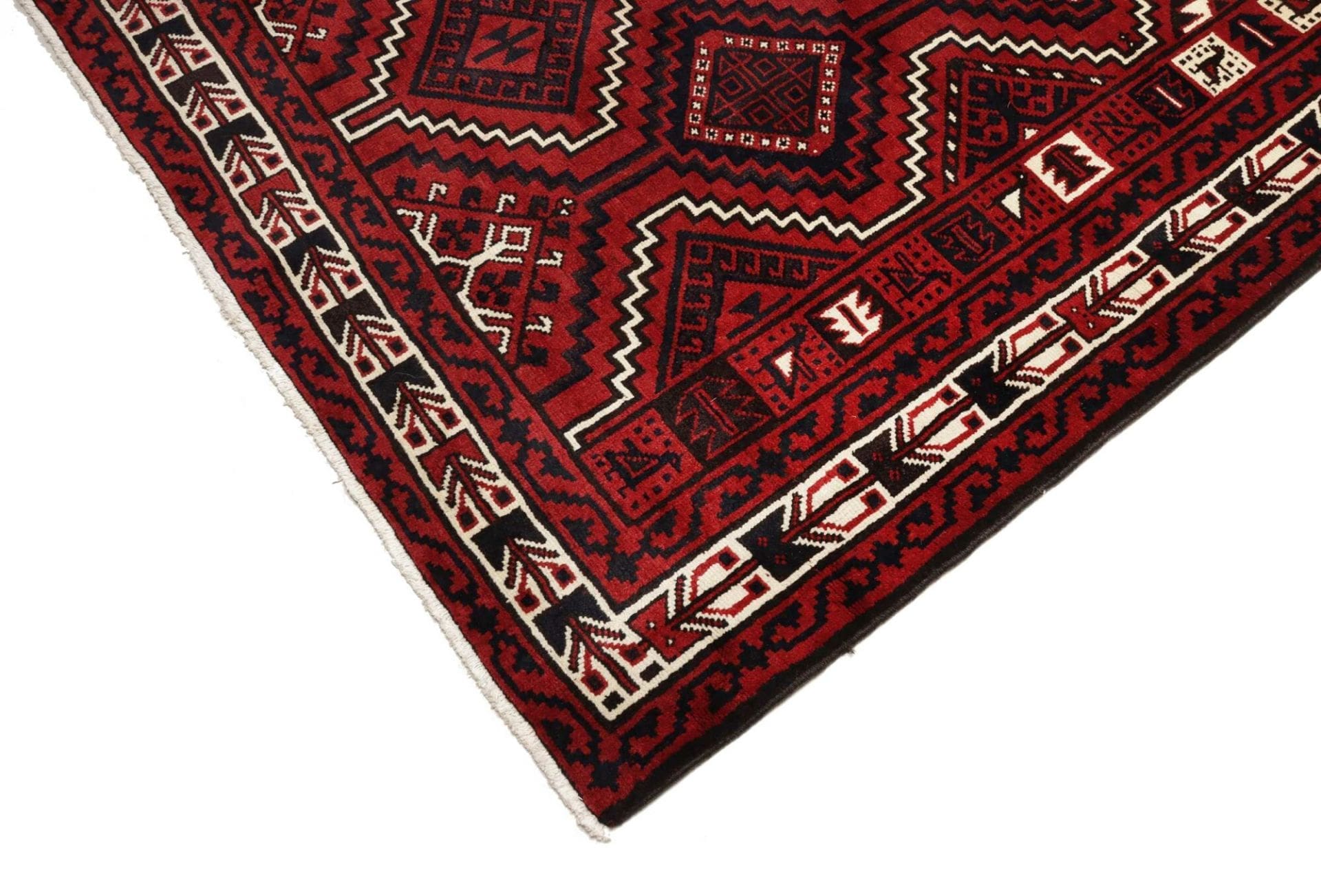 lori-orientteppich-229-x-306cm-geometrisches-muster-handgeknupft-6 Loribaft Perserteppich 229 × 306 cm aus Wolle, handgeknüpft