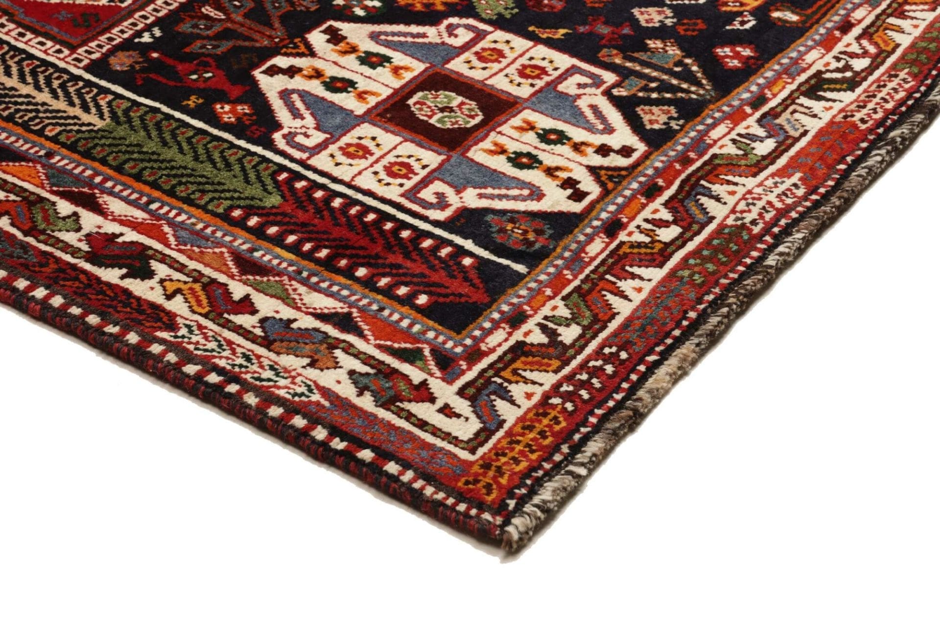 Handgeknüpfter Qashqai Perserteppich 178 × 275 cm