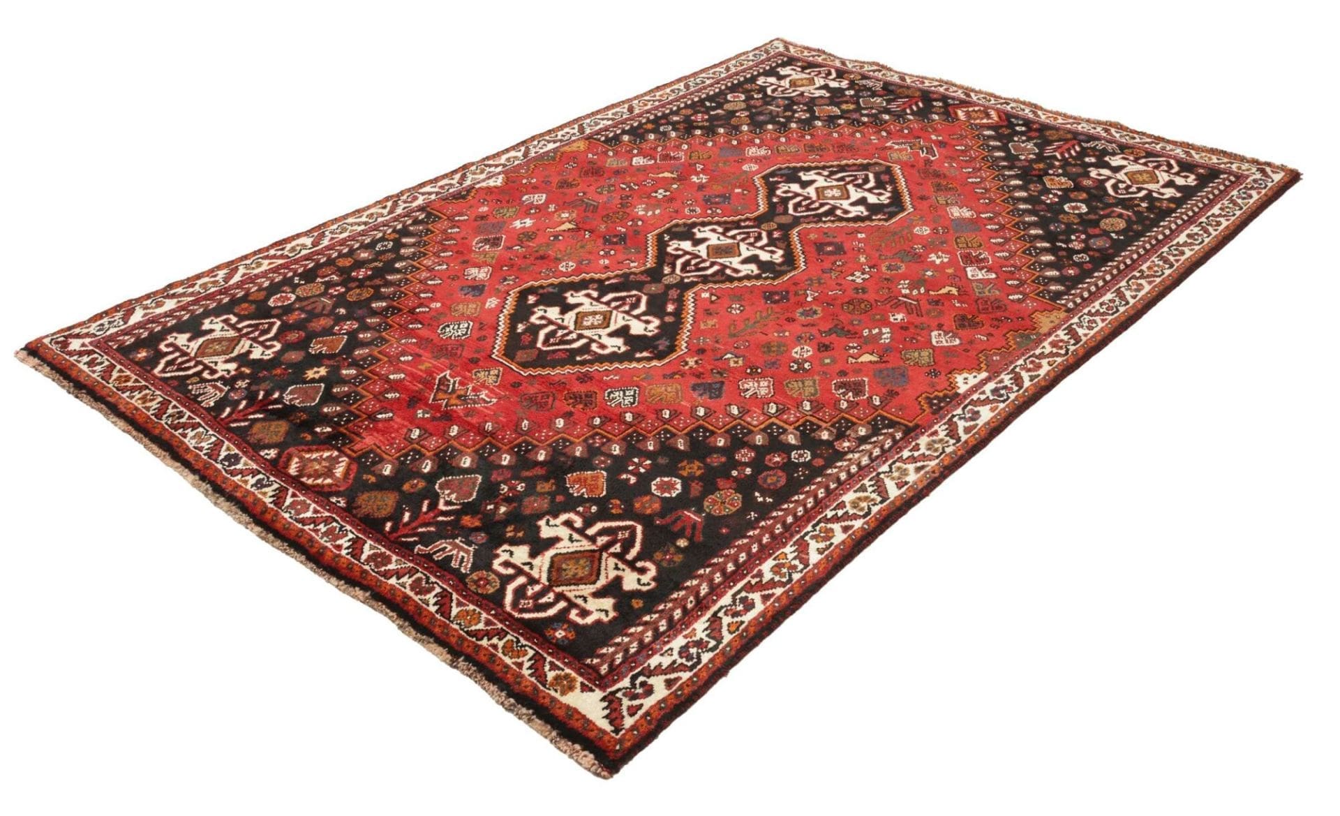 Handgeknüpfter Shiraz Perserteppich 178 × 262 cm
