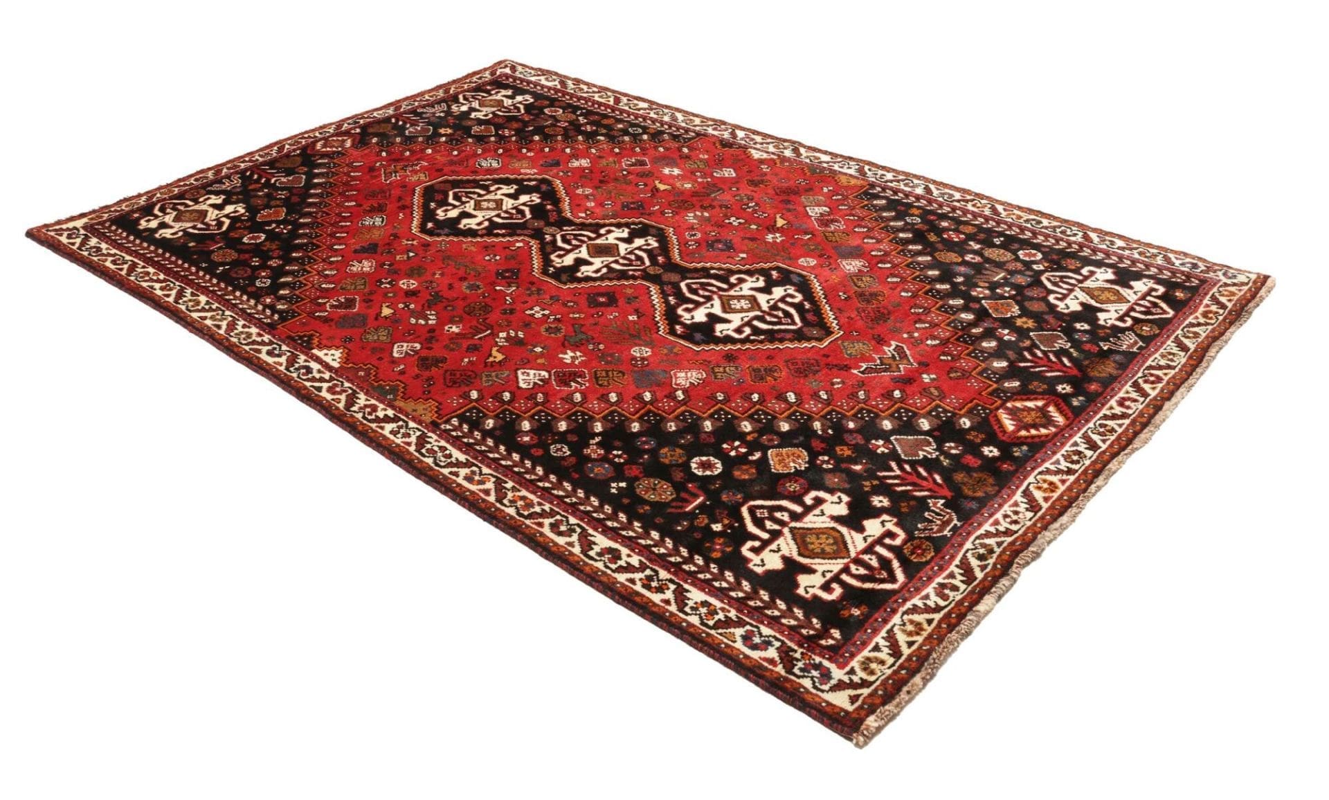 Handgeknüpfter Shiraz Perserteppich 178 × 262 cm