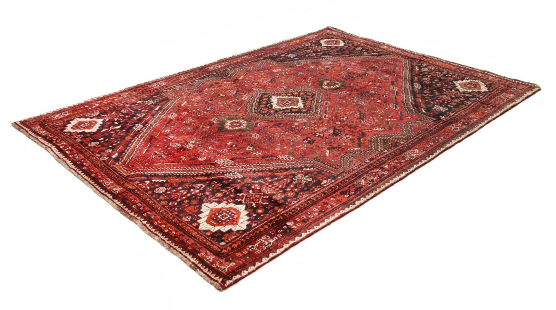 Handgeknüpfter Shiraz Perserteppich 178 × 260 cm