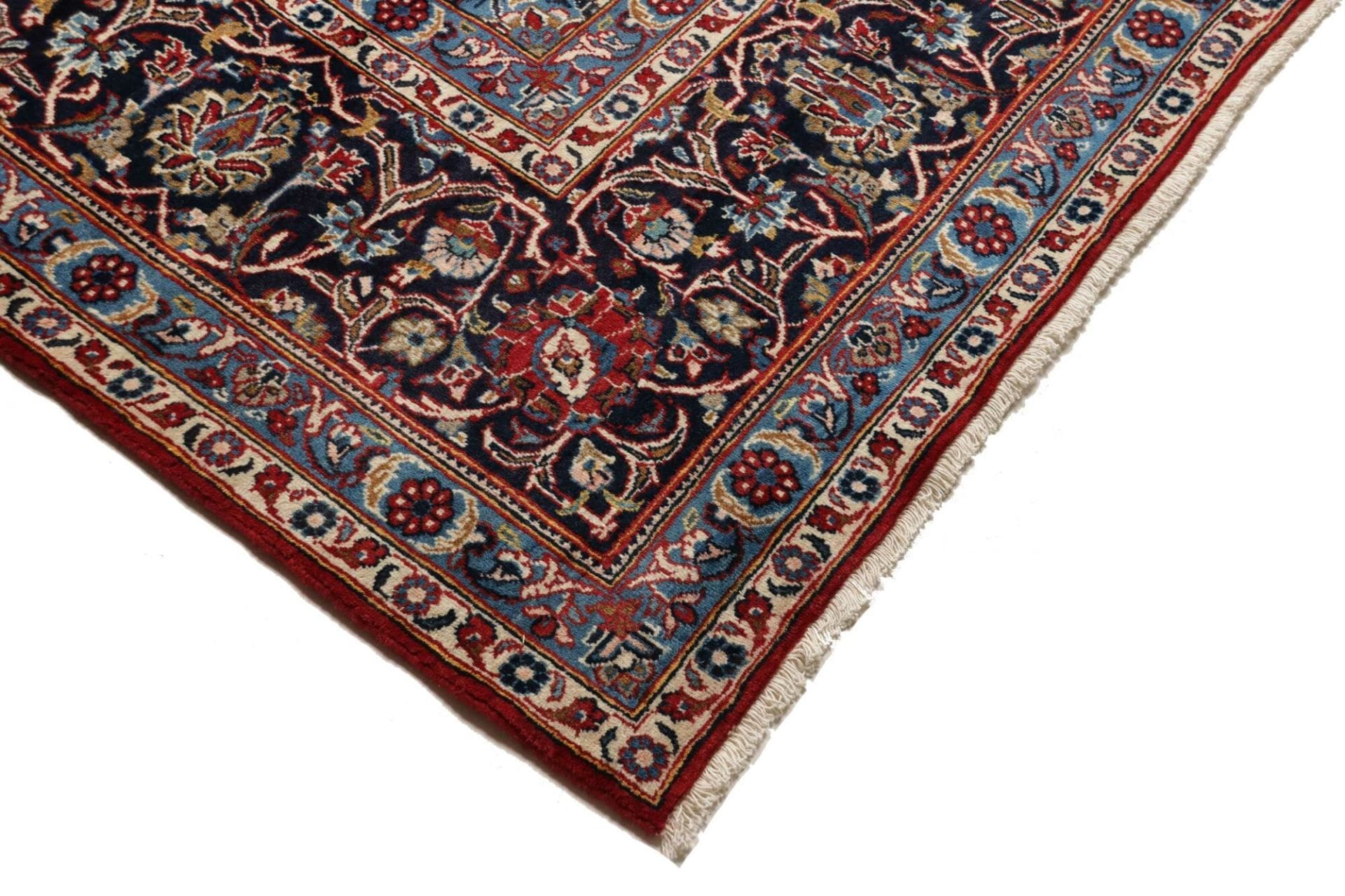 Handgeknüpfter Kashan Perserteppich, 258 × 380 cm, Wolle