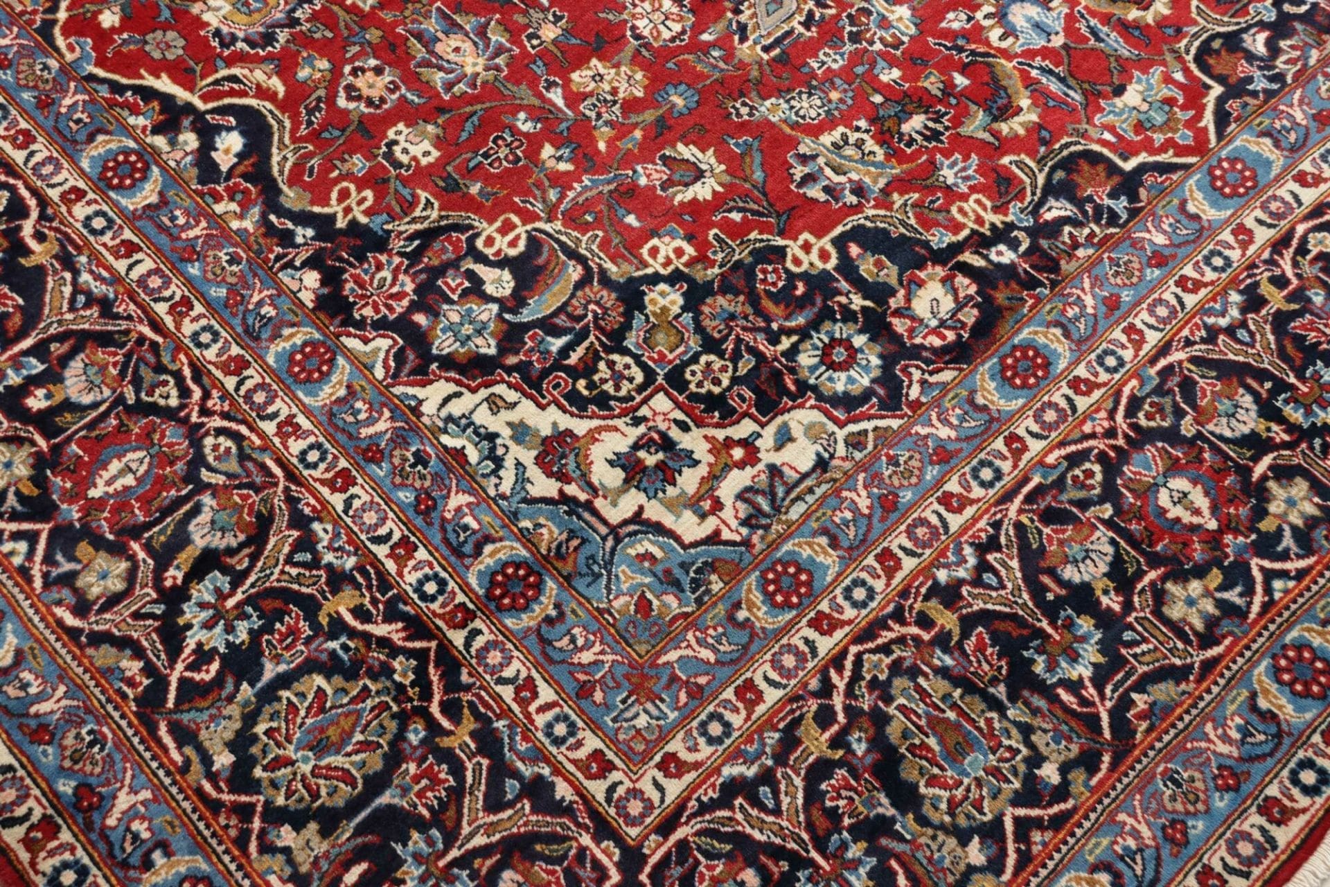 Handgeknüpfter Kashan Perserteppich, 258 × 380 cm, Wolle