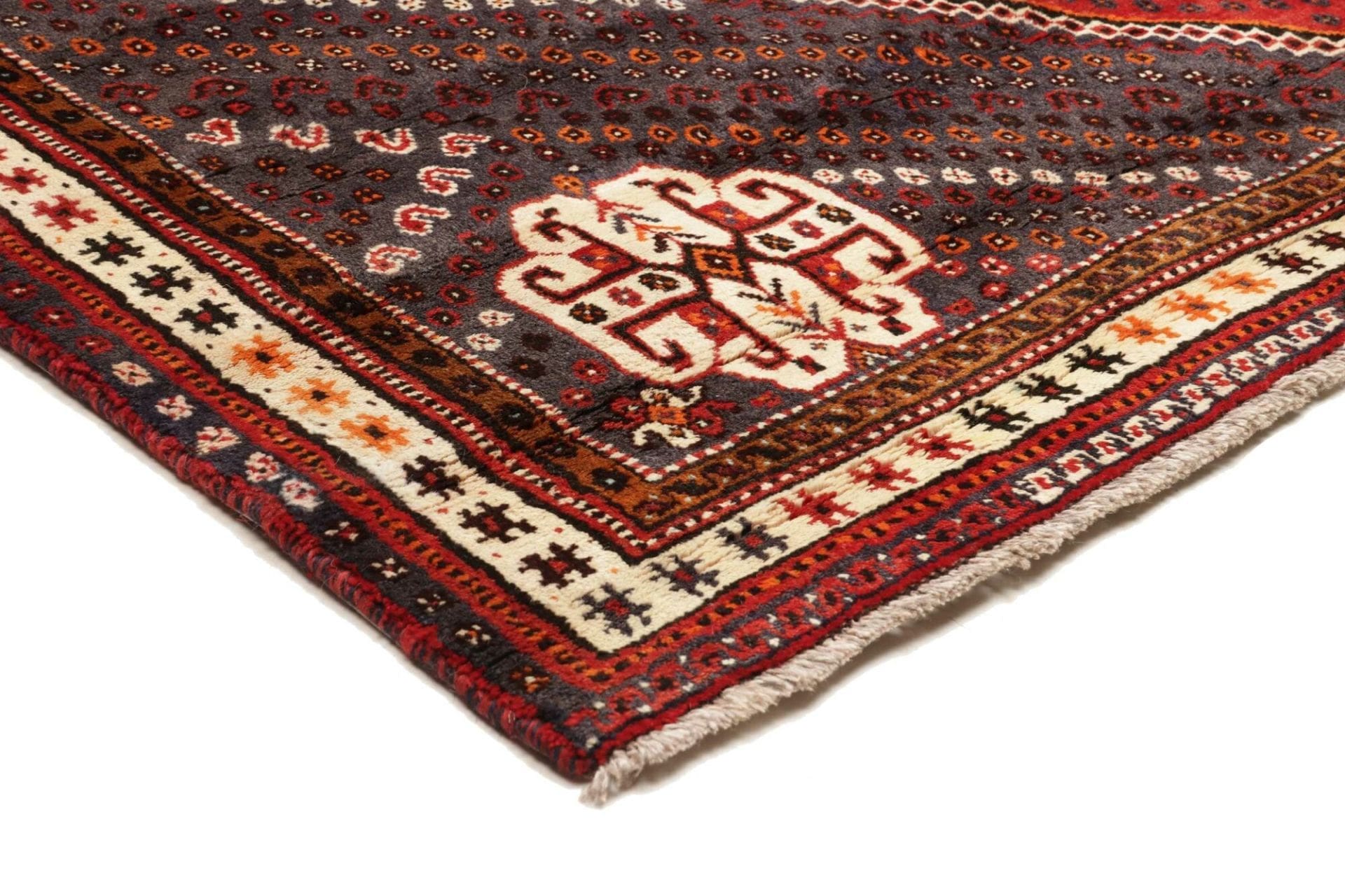 Shiraz Perserteppich 183 × 260 cm aus Wolle, handgeknüpft