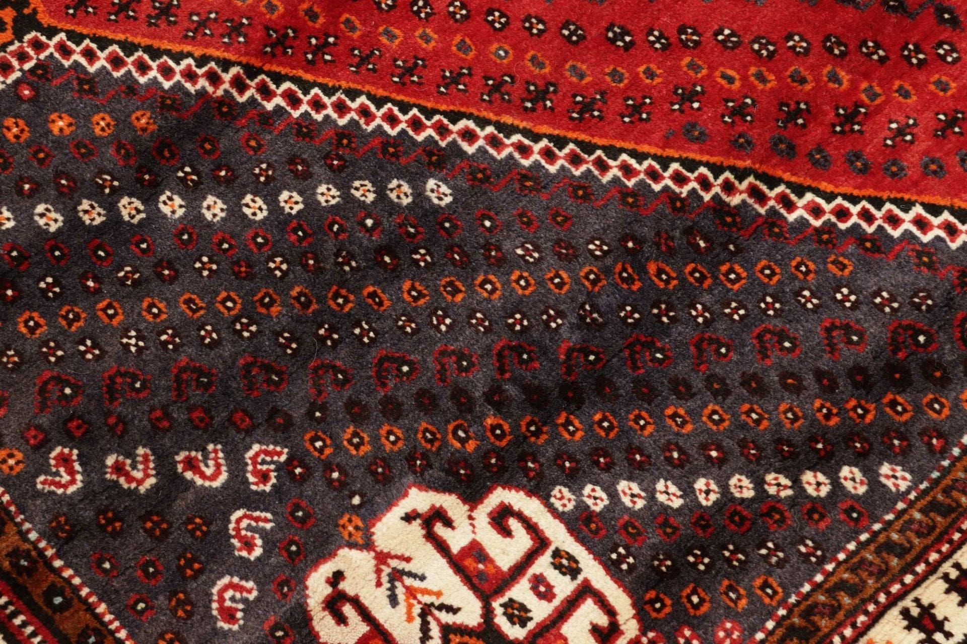 Shiraz Perserteppich 183 × 260 cm aus Wolle, handgeknüpft