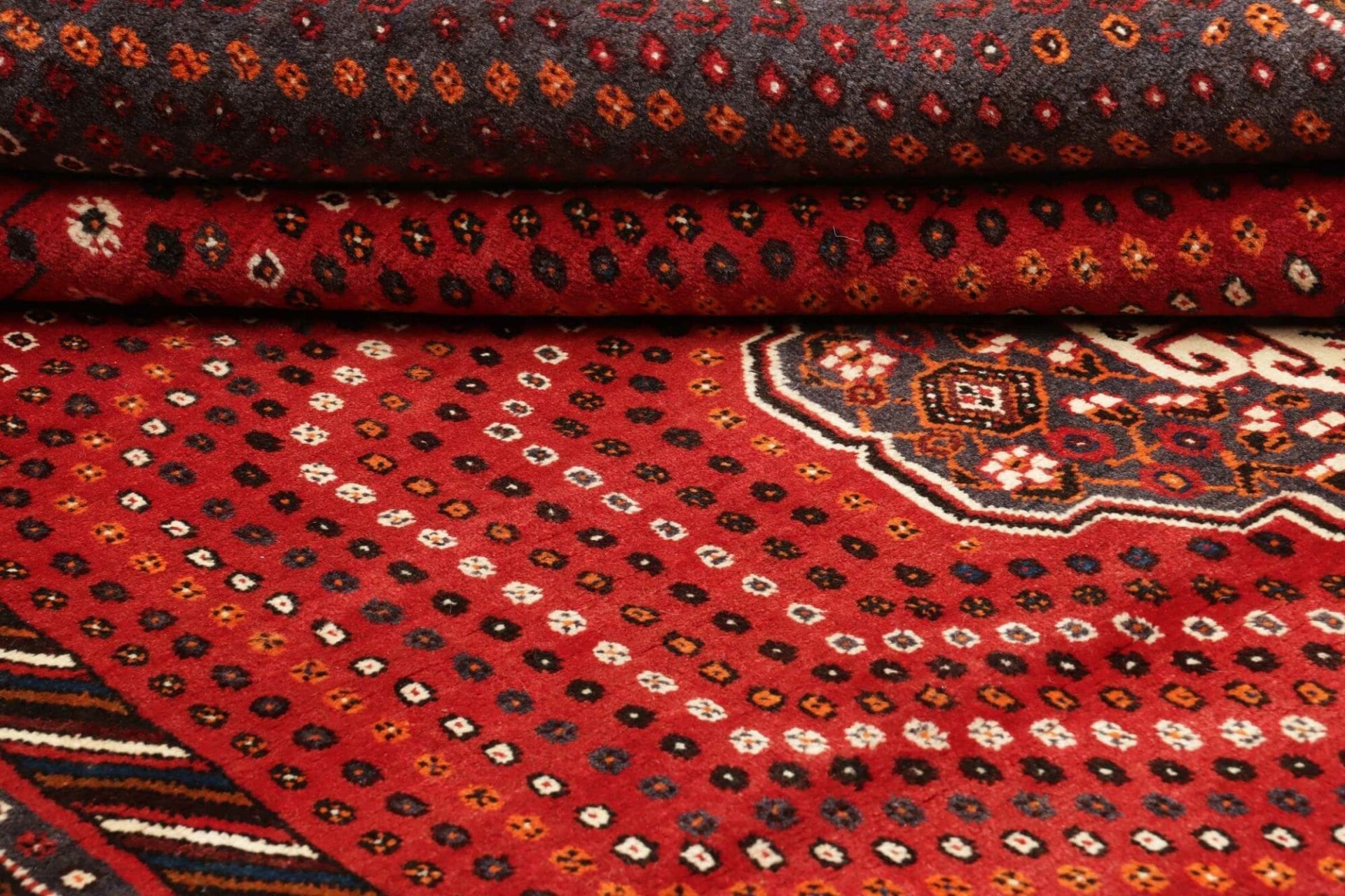 Shiraz Perserteppich 183 × 260 cm aus Wolle, handgeknüpft