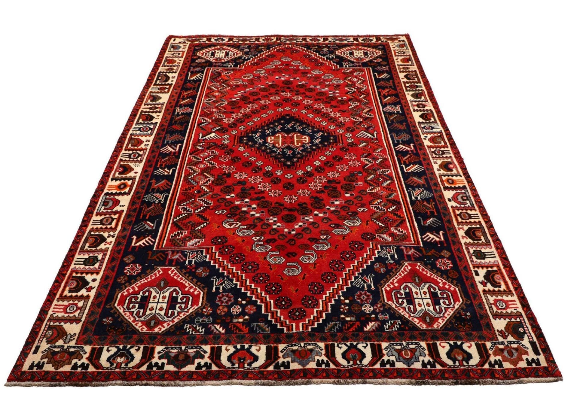 Shiraz Perserteppich 168 × 277 cm aus Wolle, handgeknüpft