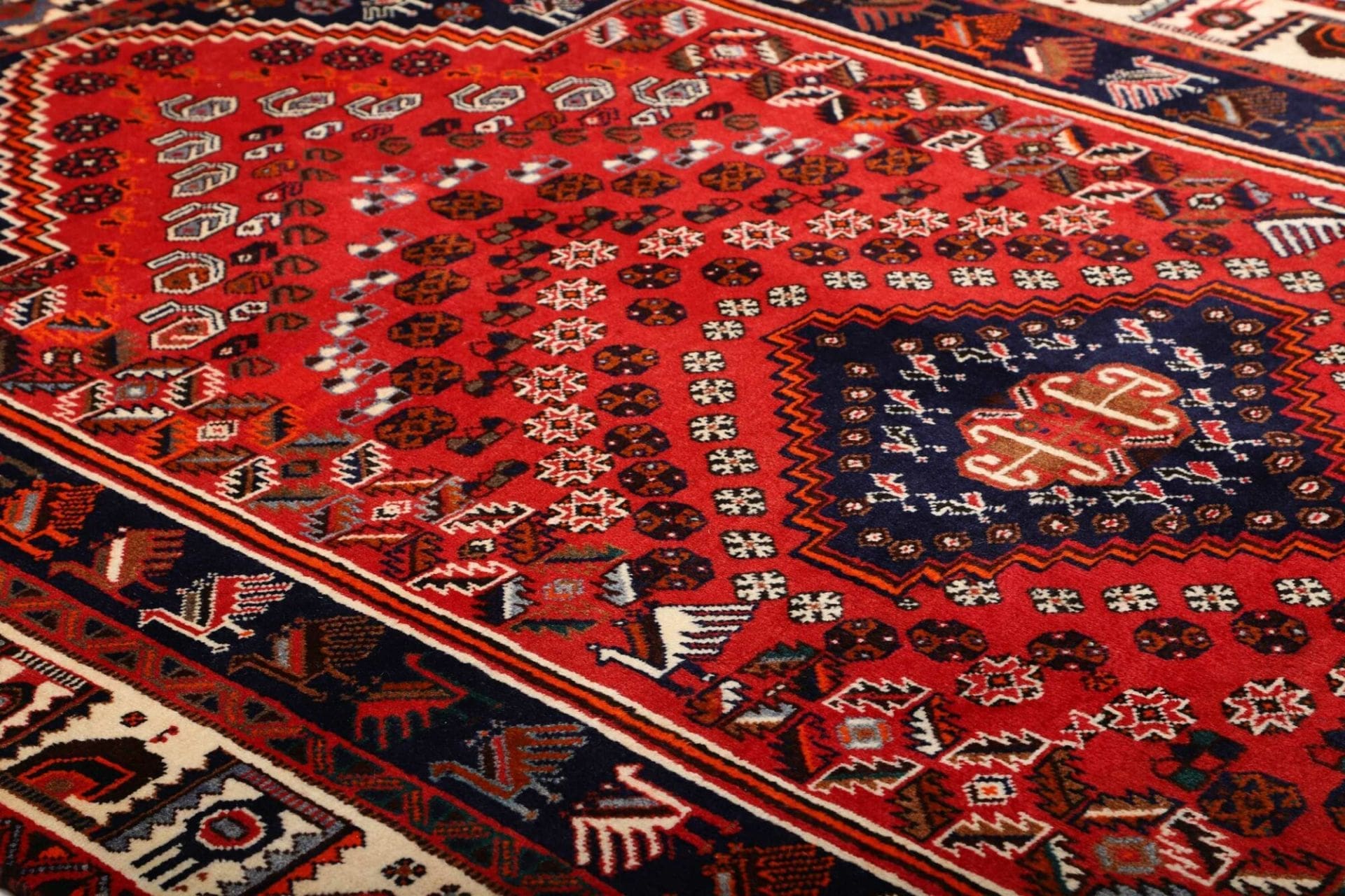 Shiraz Perserteppich 168 × 277 cm aus Wolle, handgeknüpft