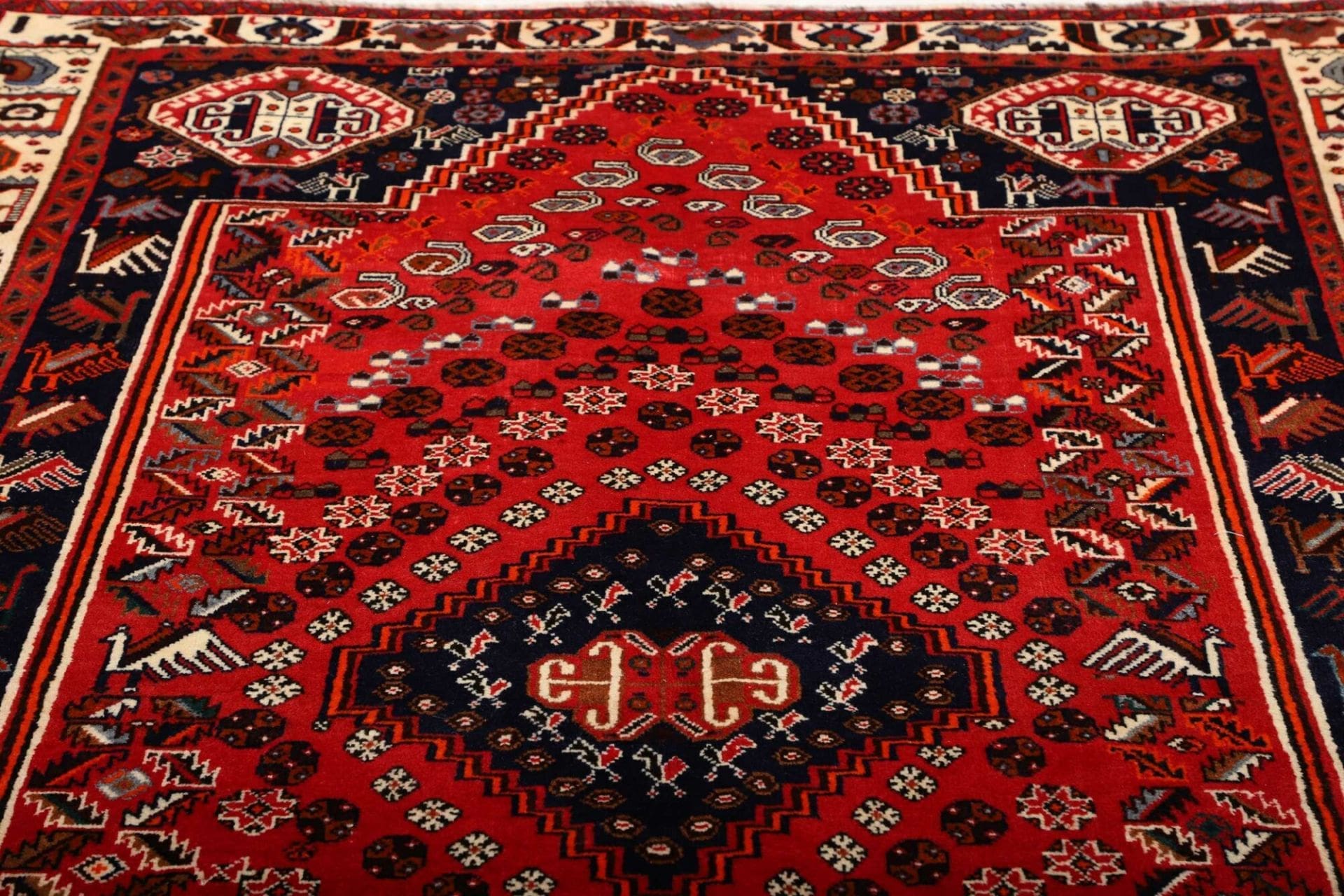Shiraz Perserteppich 168 × 277 cm aus Wolle, handgeknüpft