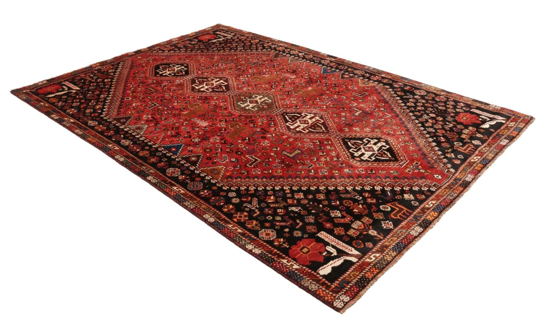 Handgeknüpfter Shiraz Perserteppich 166 × 285 cm