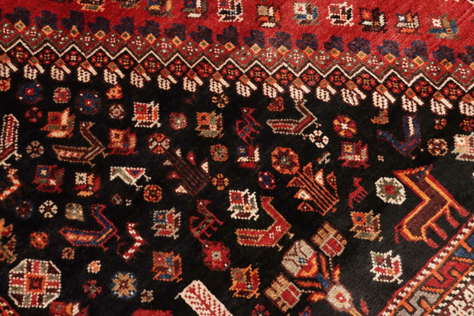 Handgeknüpfter Shiraz Perserteppich 166 × 285 cm