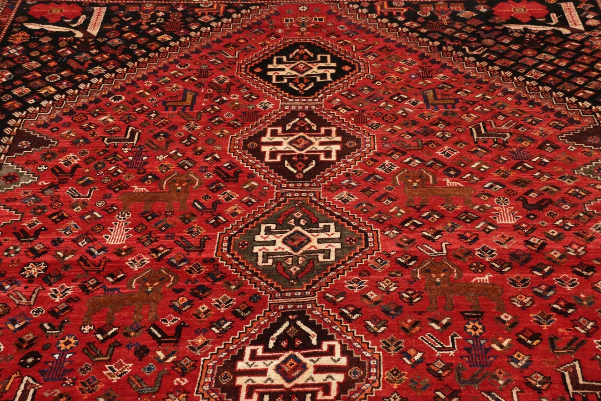 Handgeknüpfter Shiraz Perserteppich 166 × 285 cm