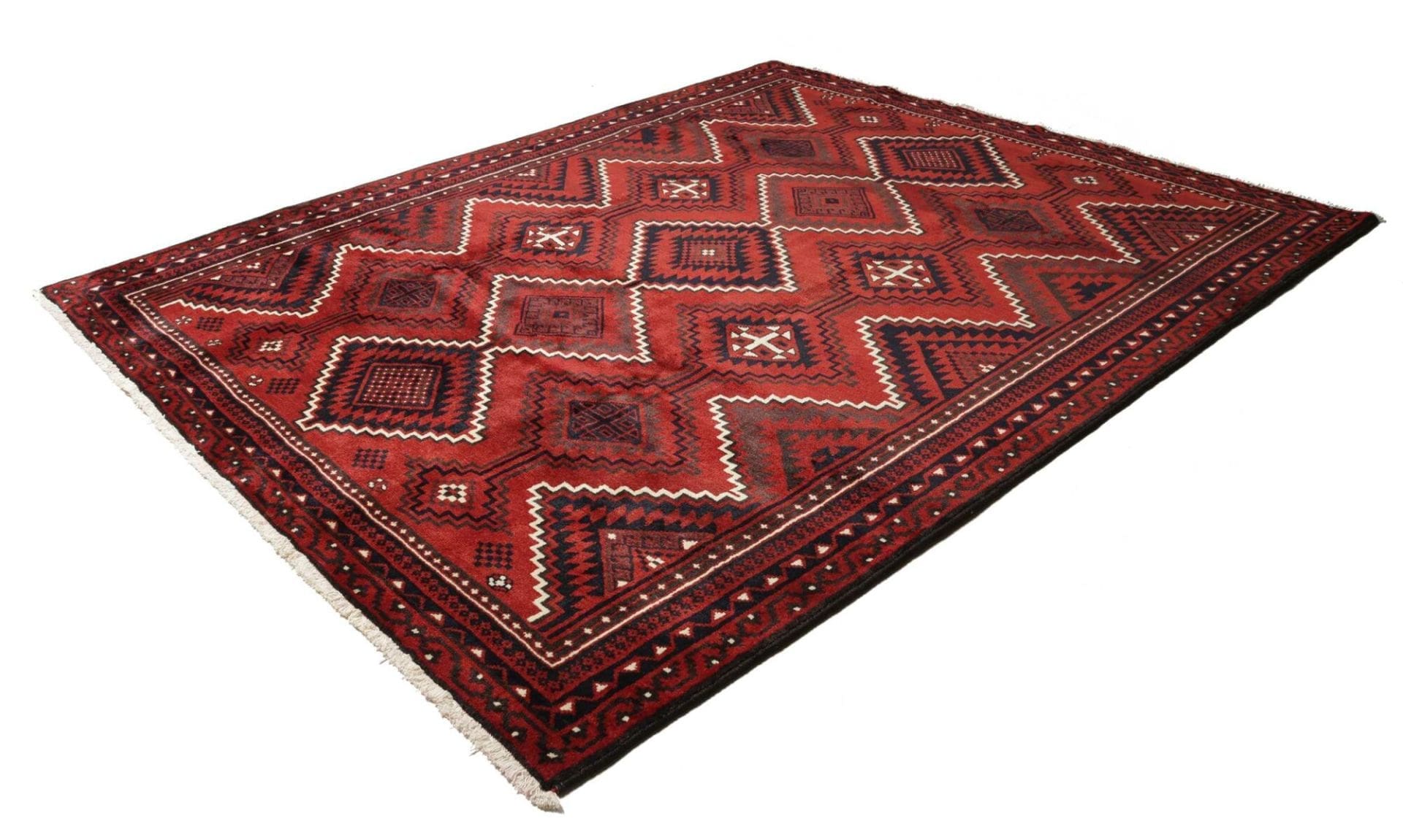 lori-orientteppich-240-x-290cm-geometrisches-muster-handgeknupft-1 Loribaft Perserteppich aus Iran, 240 × 290 cm