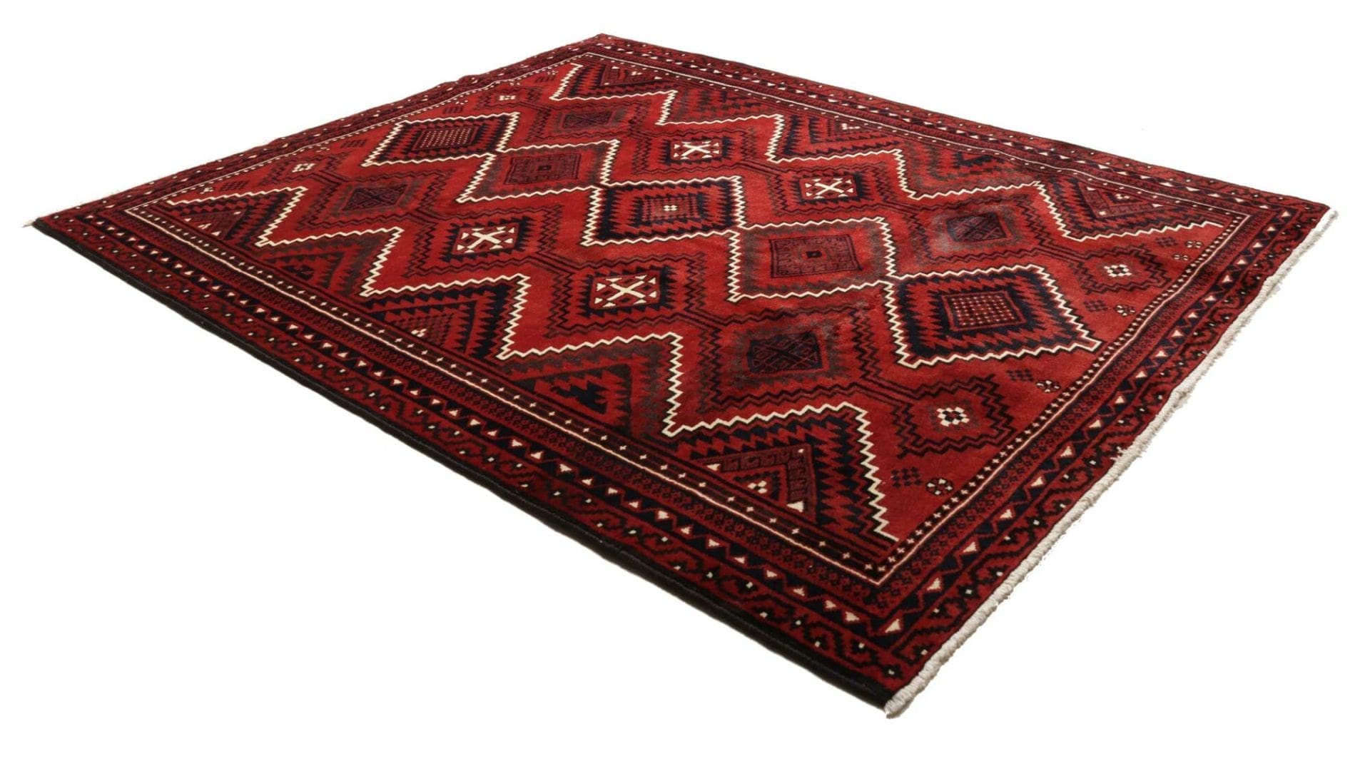lori-orientteppich-240-x-290cm-geometrisches-muster-handgeknupft-2 Loribaft Perserteppich aus Iran, 240 × 290 cm