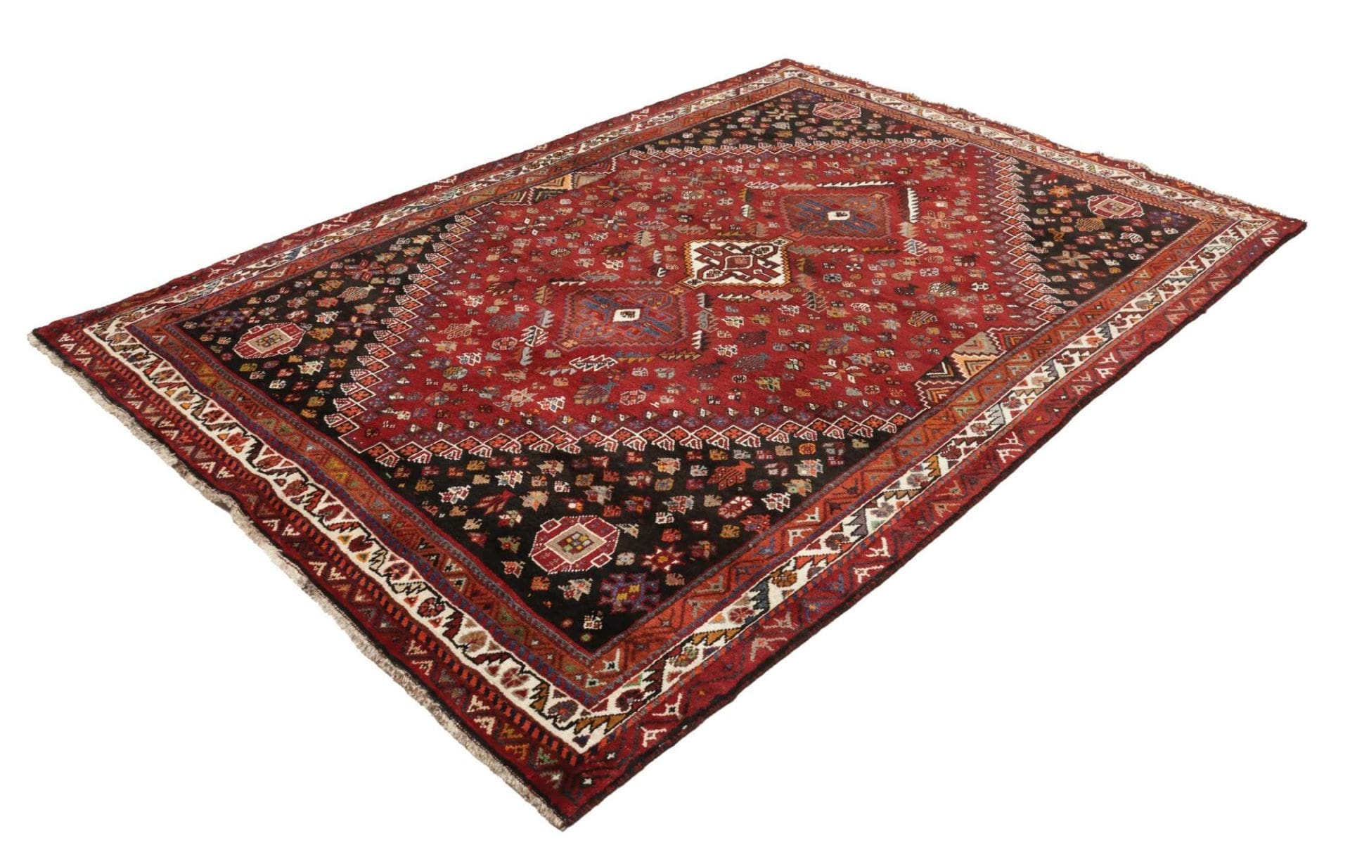 Shiraz Perserteppich aus Iran, 178 × 250 cm