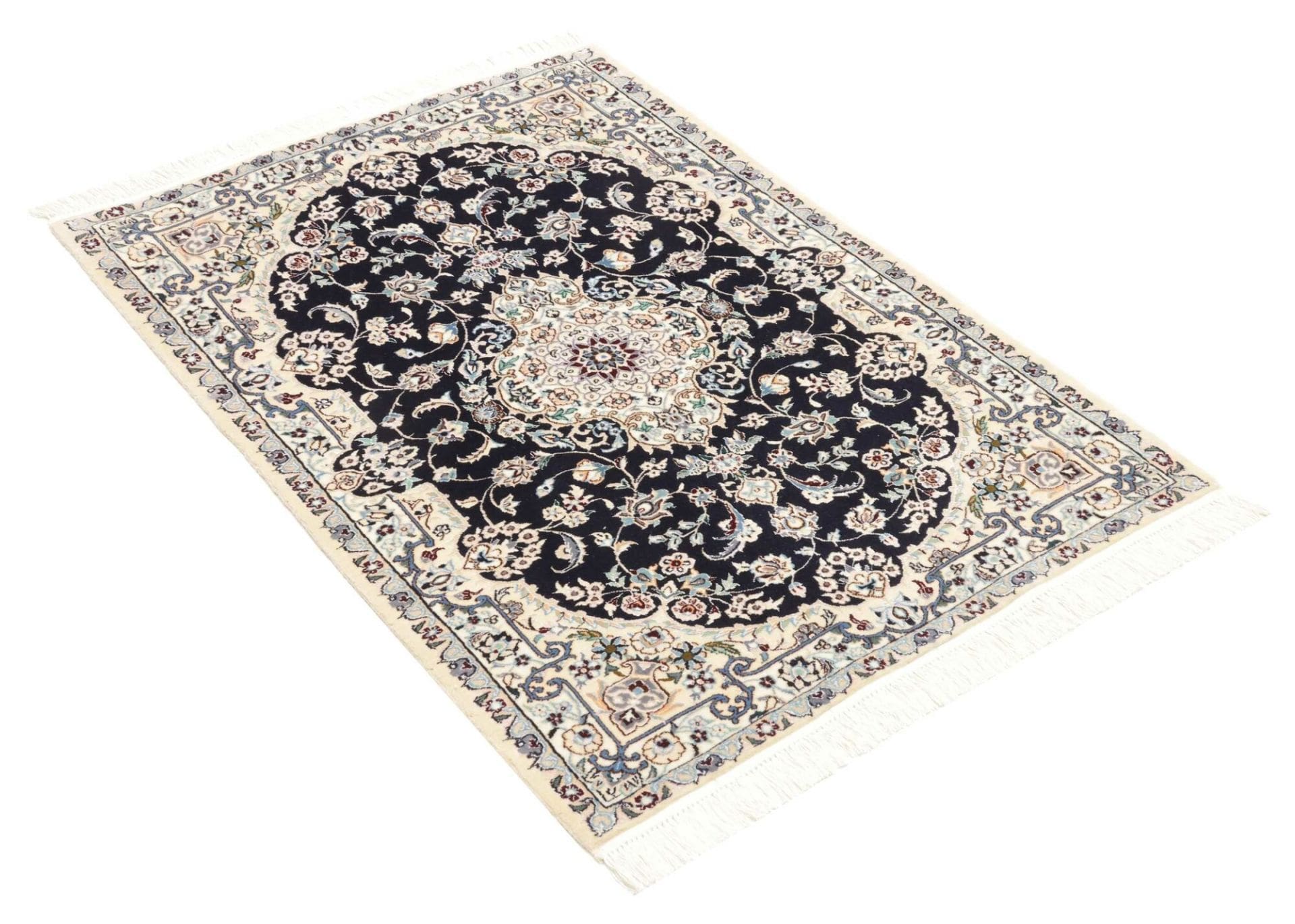 Handgeknüpfter Nain Perserteppich, 84 × 124 cm, Wolle