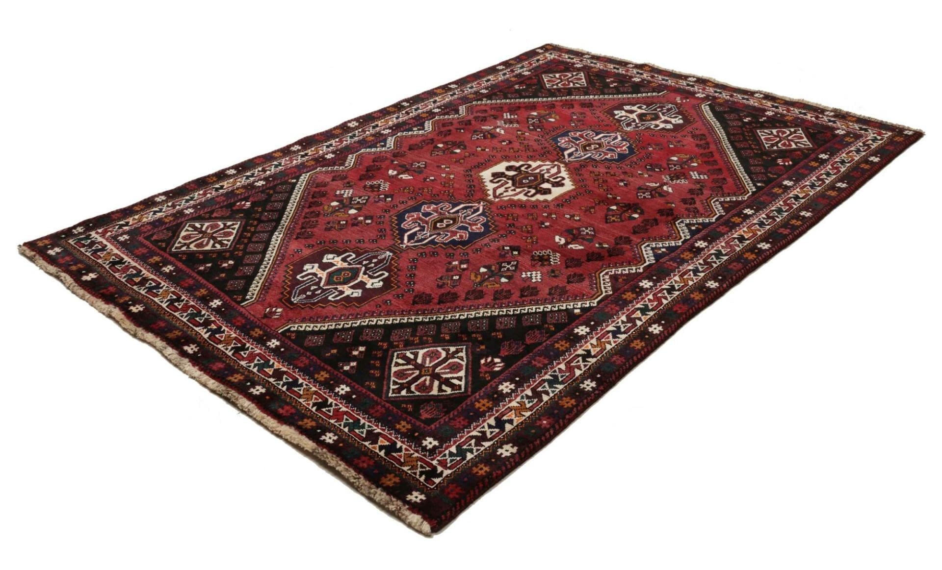 Shiraz Perserteppich 183 × 268 cm aus Wolle, handgeknüpft