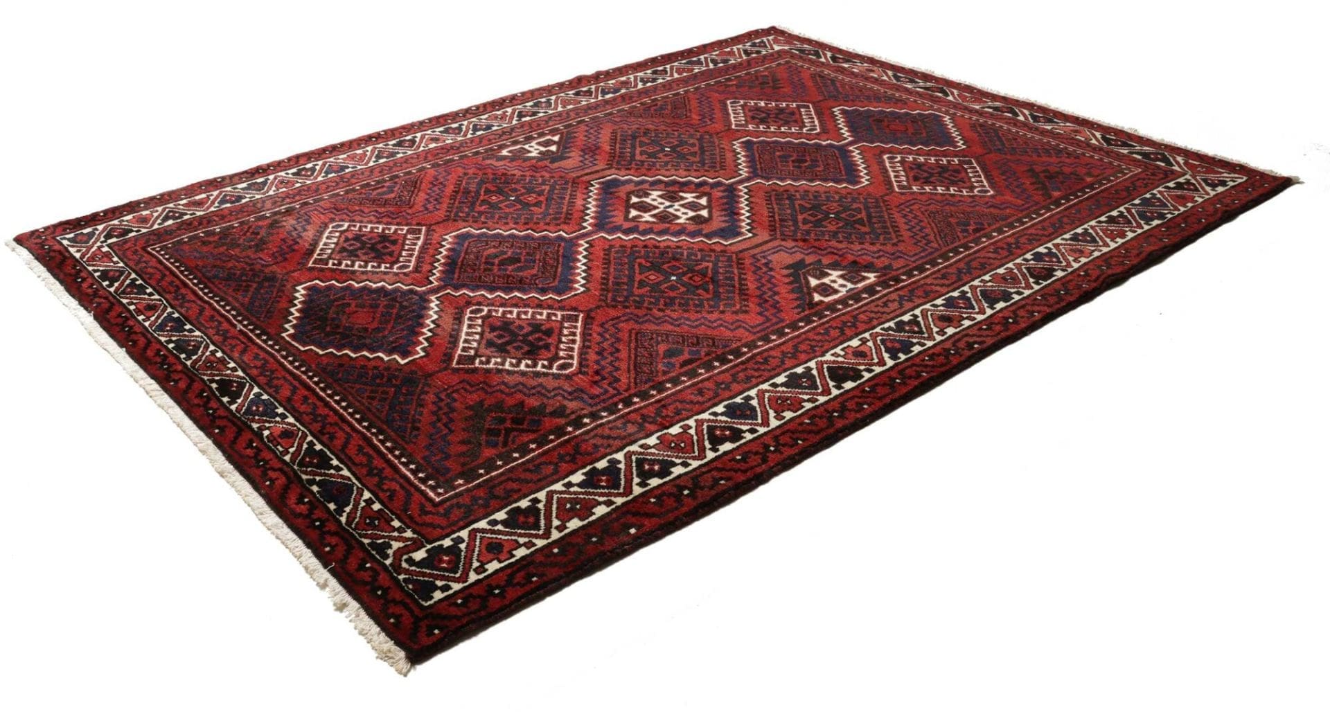 lori-orientteppich-230-x-300cm-geometrisch-handgeknupft-1 Loribaft Perserteppich 230 × 300 cm aus Wolle, handgeknüpft
