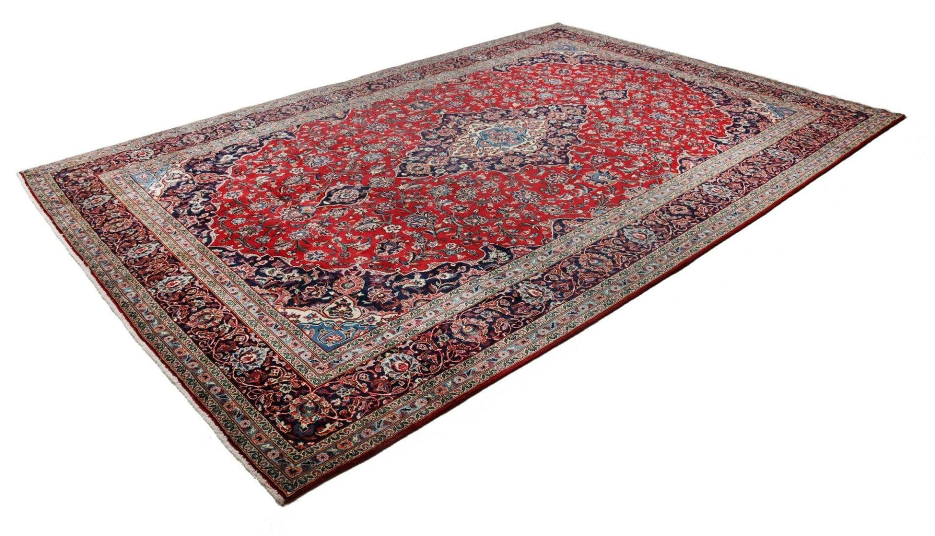 kashan-teppich-259-x-386-cm-florale-muster-handgeknupft-perserteppich-1 Kashan Perserteppich aus Iran, 259 × 386 cm