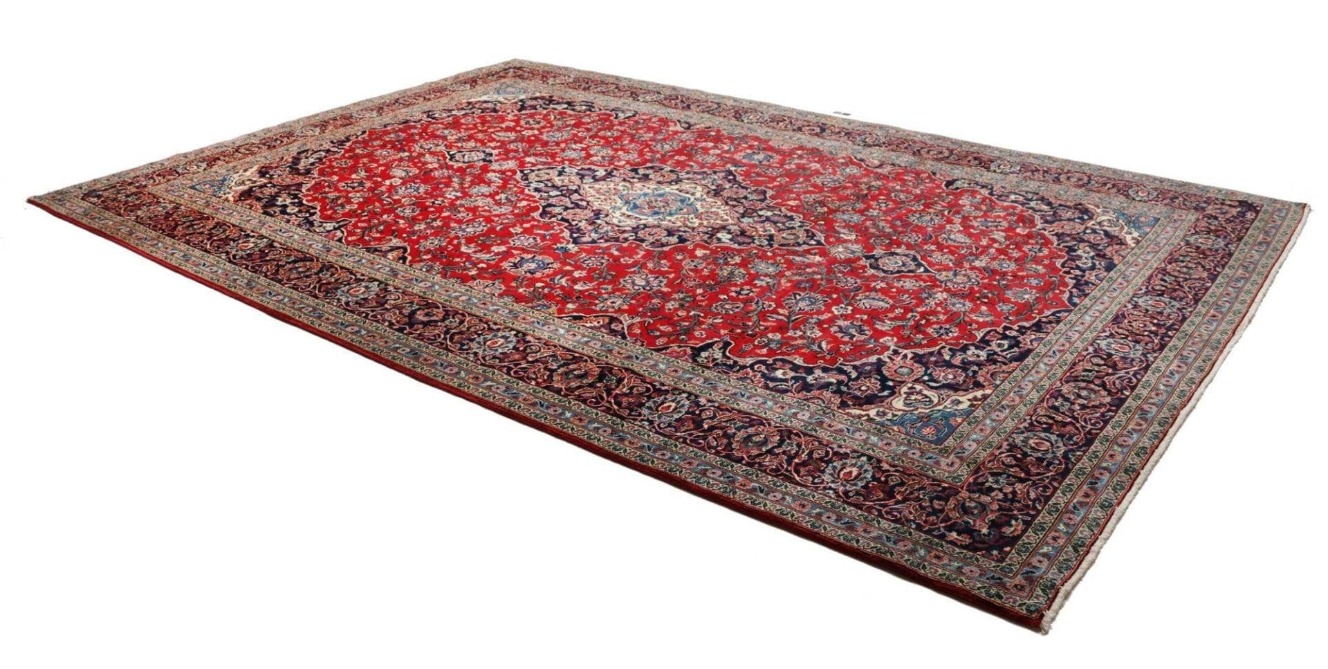 kashan-teppich-259-x-386-cm-florale-muster-handgeknupft-perserteppich-2 Kashan Perserteppich aus Iran, 259 × 386 cm