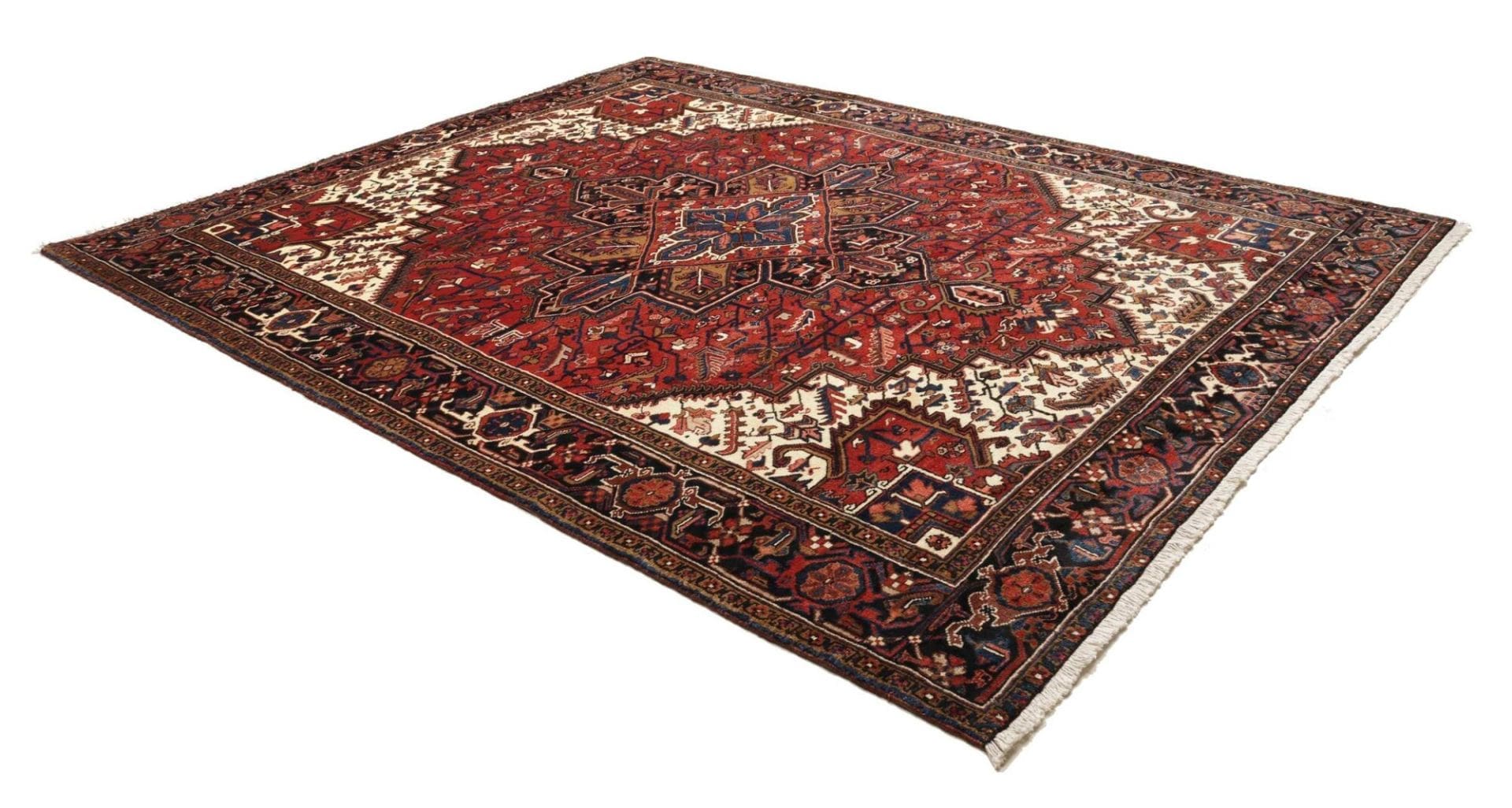 Handgeknüpfter Heriz Perserteppich, 263 × 320 cm, Wolle