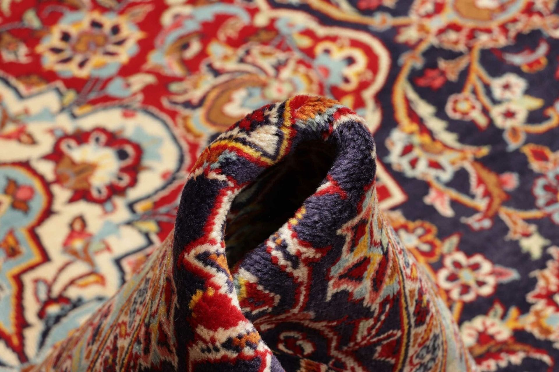 Handgeknüpfter Kashan Perserteppich, 303 × 428 cm, Wolle