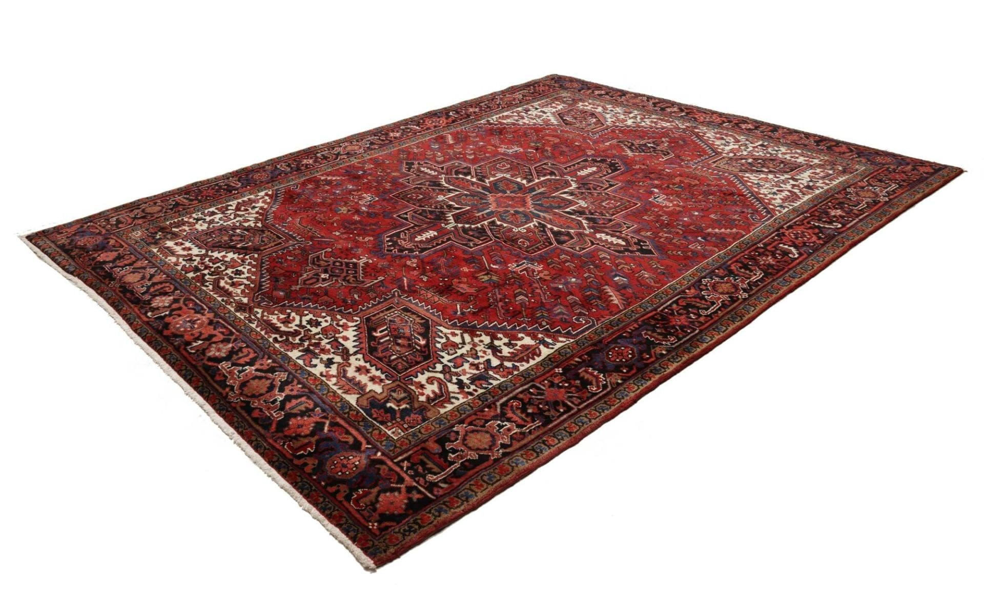 heriz-teppich-255-x-322-cm-geometrisch-schurwolle-handgeknupft-1 Heriz Perserteppich aus Iran, 255 × 322 cm