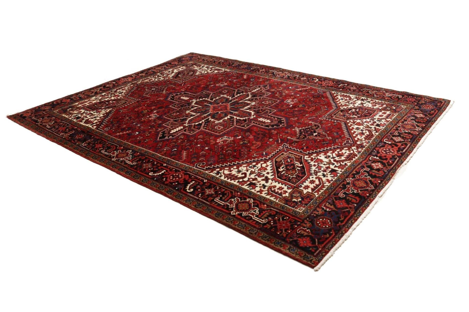 heriz-teppich-255-x-322-cm-geometrisch-schurwolle-handgeknupft-2 Heriz Perserteppich aus Iran, 255 × 322 cm