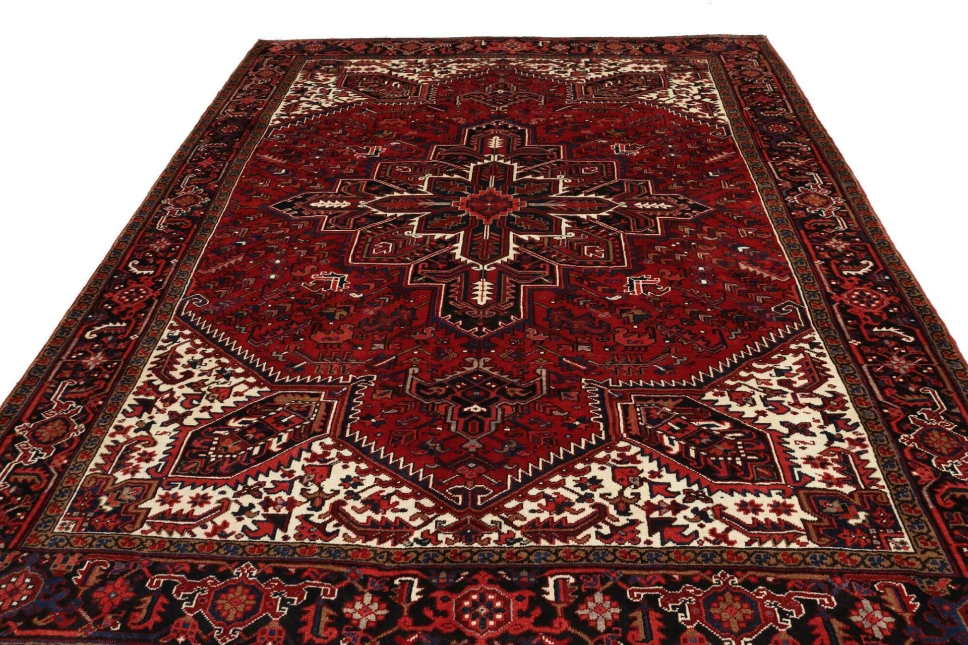 heriz-teppich-255-x-322-cm-geometrisch-schurwolle-handgeknupft-3 Heriz Perserteppich aus Iran, 255 × 322 cm