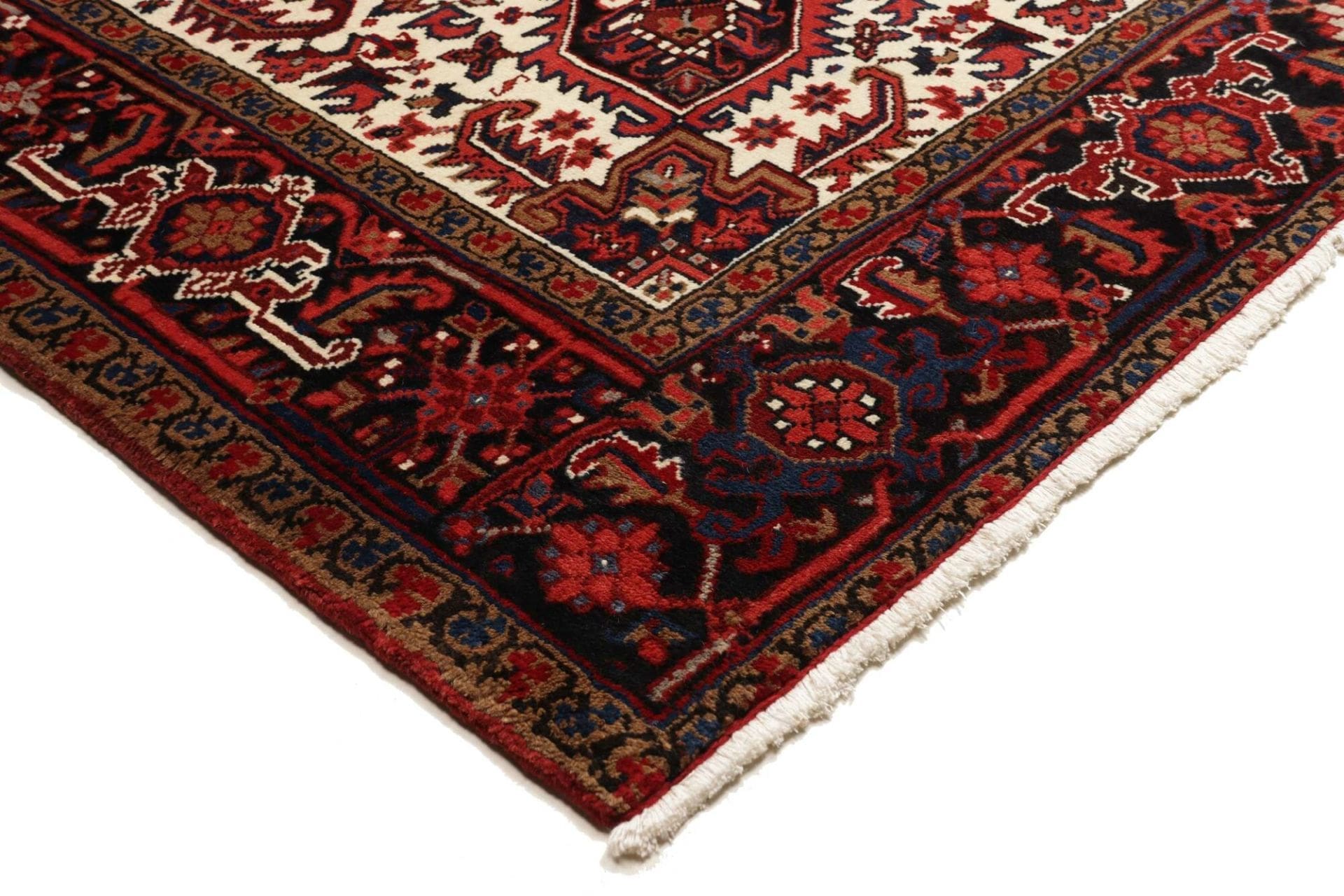 heriz-teppich-255-x-322-cm-geometrisch-schurwolle-handgeknupft-4 Heriz Perserteppich aus Iran, 255 × 322 cm