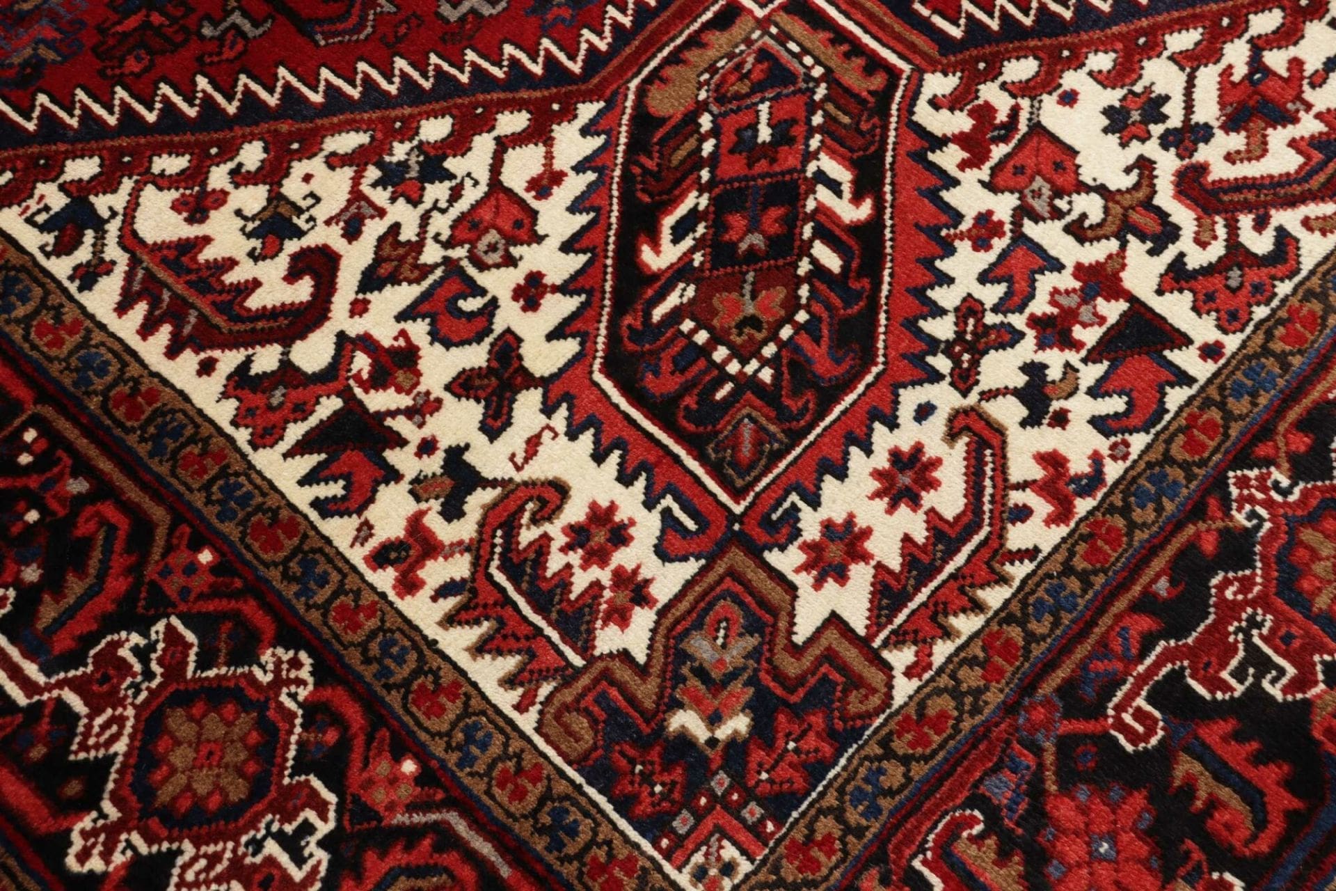 heriz-teppich-255-x-322-cm-geometrisch-schurwolle-handgeknupft-5 Heriz Perserteppich aus Iran, 255 × 322 cm