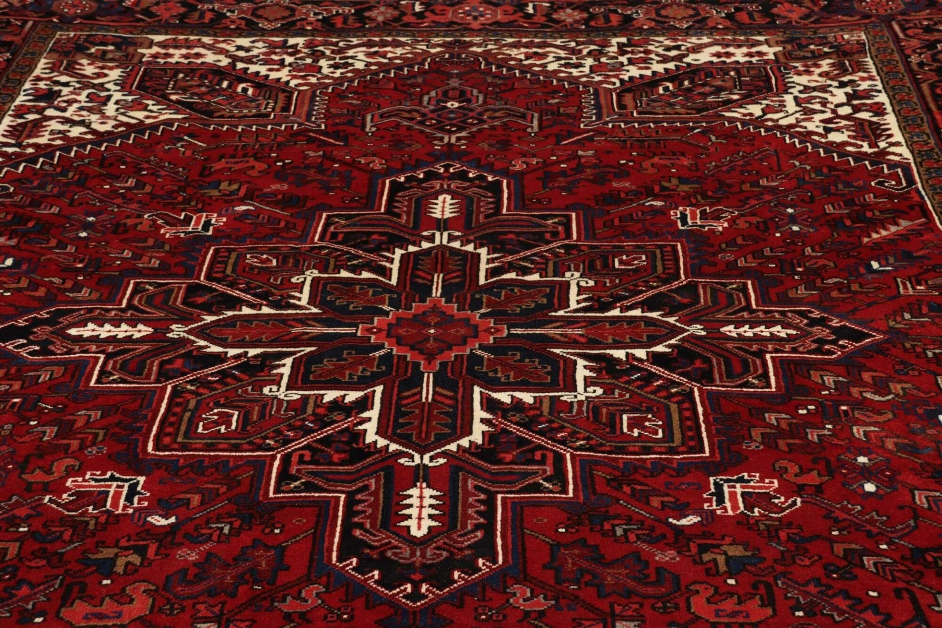 heriz-teppich-255-x-322-cm-geometrisch-schurwolle-handgeknupft-7 Heriz Perserteppich aus Iran, 255 × 322 cm