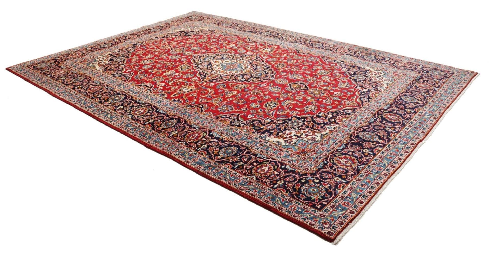 orientteppich-kashan-257-x-378cm-handgeknupft-perserteppich-2 Kashan Perserteppich 257 × 378 cm aus Wolle, handgeknüpft