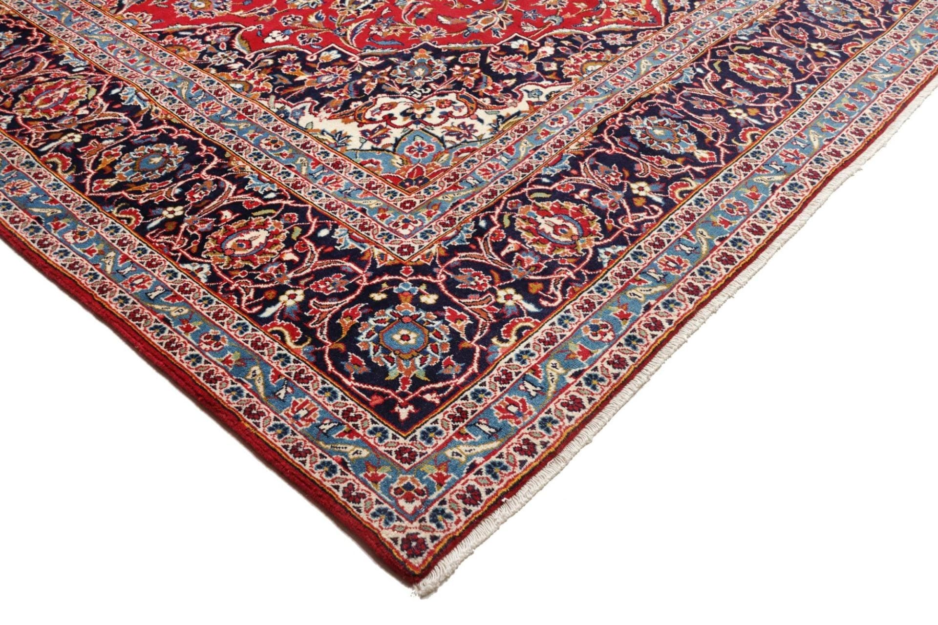 orientteppich-kashan-257-x-378cm-handgeknupft-perserteppich-4 Kashan Perserteppich 257 × 378 cm aus Wolle, handgeknüpft