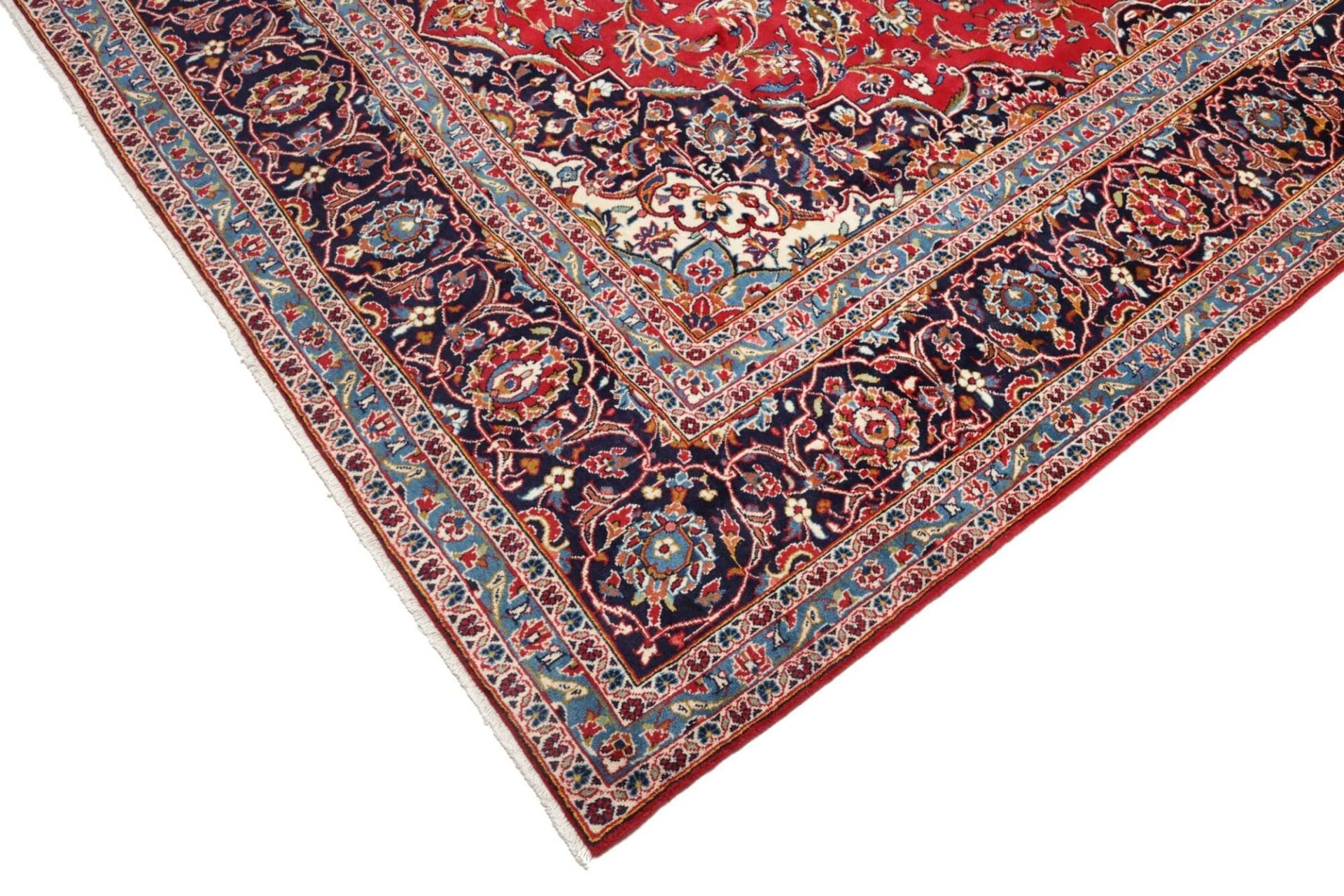 orientteppich-kashan-257-x-378cm-handgeknupft-perserteppich-6 Kashan Perserteppich 257 × 378 cm aus Wolle, handgeknüpft