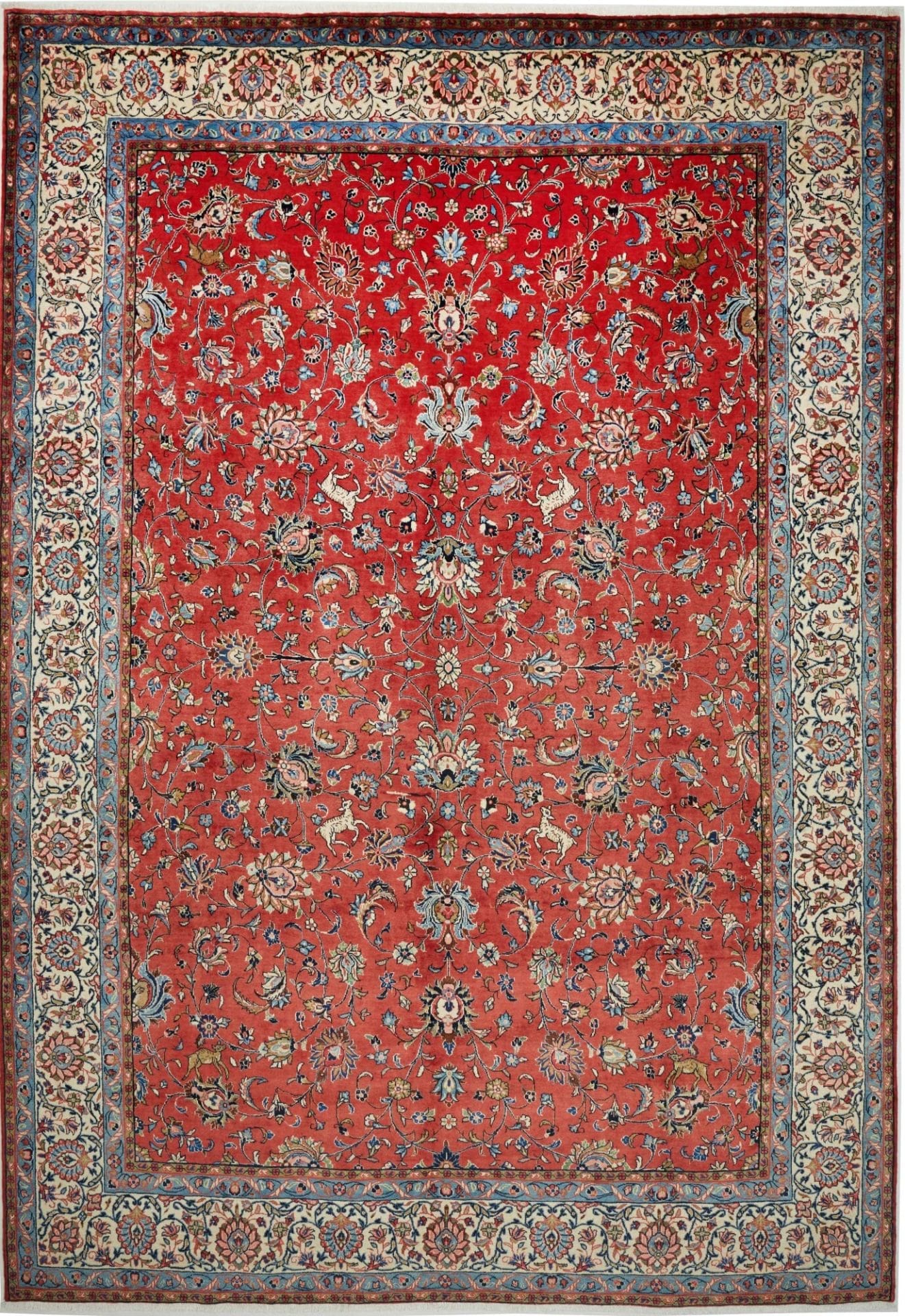 Handgeknüpfter Sarough Farahan Perserteppich, 273 × 390 cm, Wolle