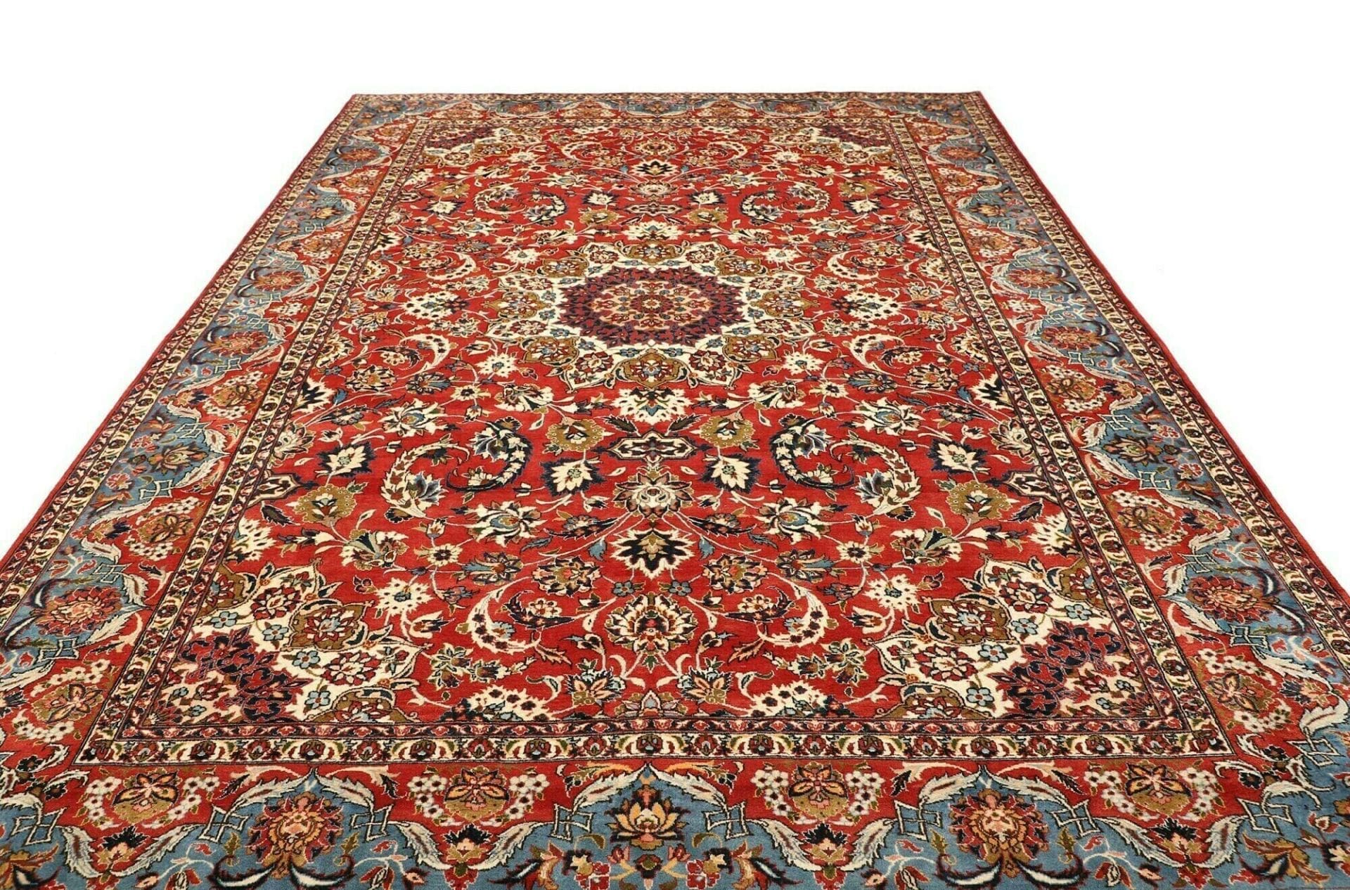 najafabad-teppich-263-x-384cm-handgeknupft-florales-design-perserteppich-3 Perserteppich 263 × 384 cm aus Wolle, handgeknüpft