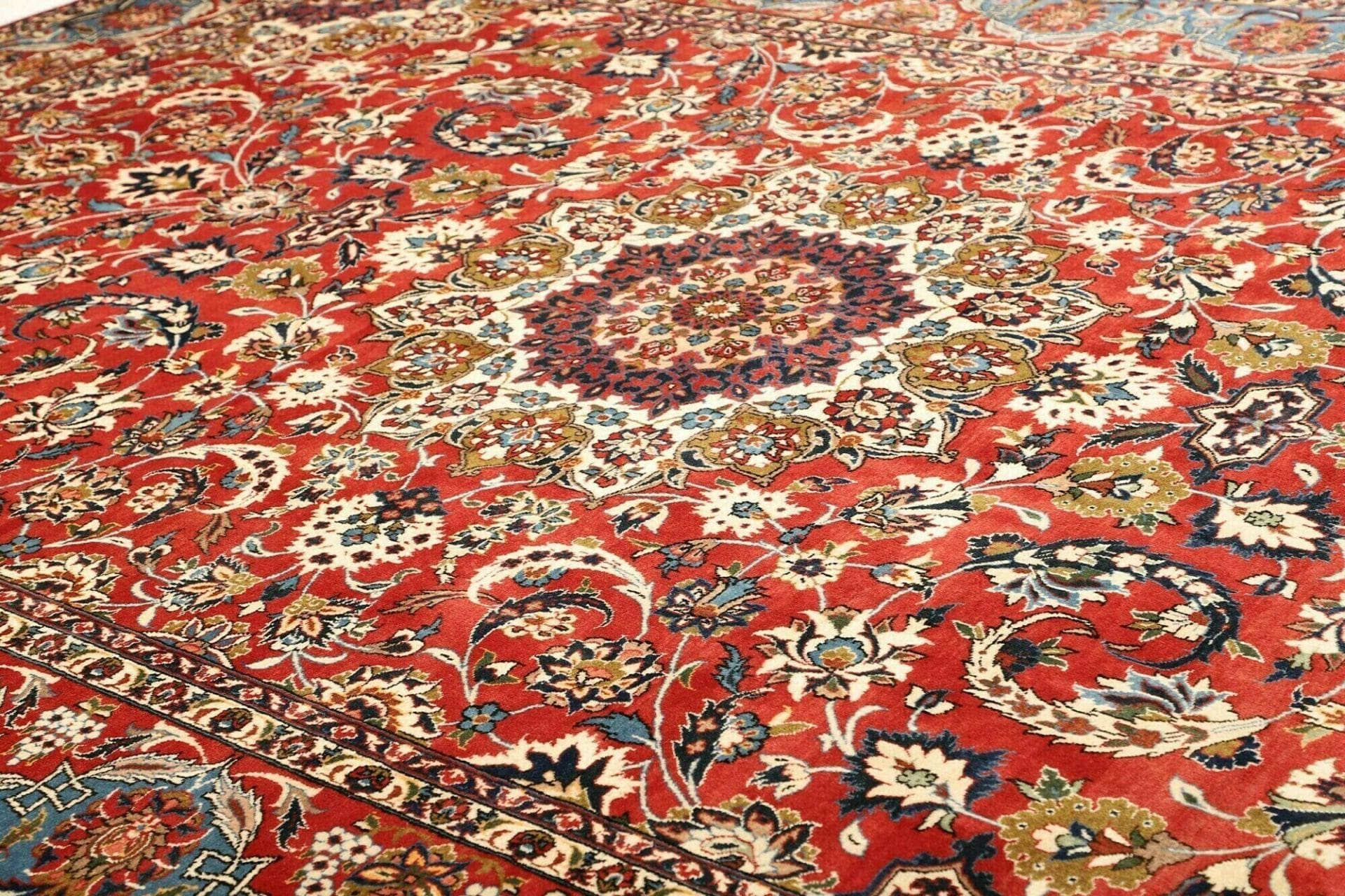 najafabad-teppich-263-x-384cm-handgeknupft-florales-design-perserteppich-6 Perserteppich 263 × 384 cm aus Wolle, handgeknüpft
