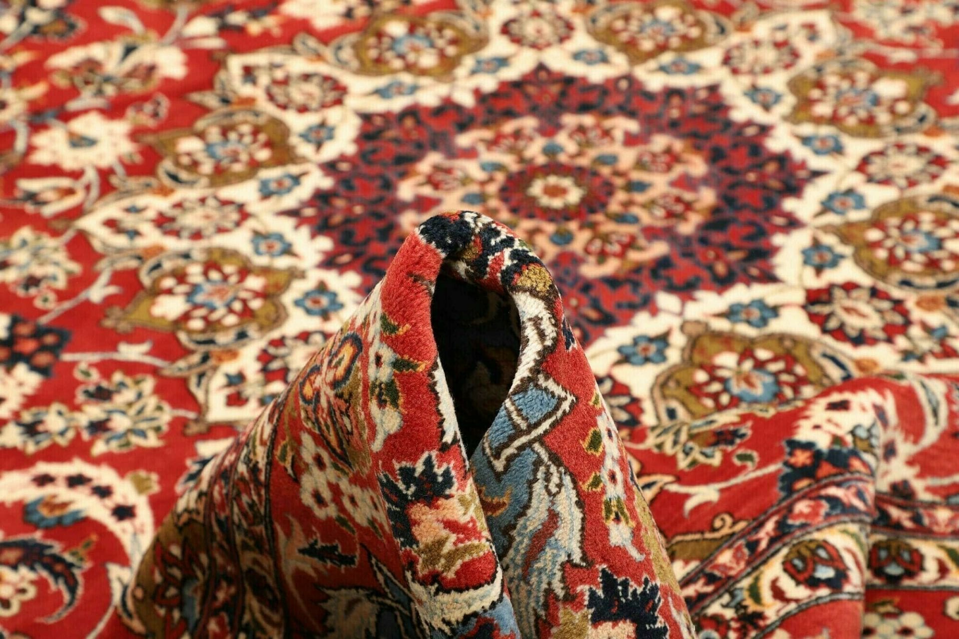 najafabad-teppich-263-x-384cm-handgeknupft-florales-design-perserteppich-8 Perserteppich 263 × 384 cm aus Wolle, handgeknüpft