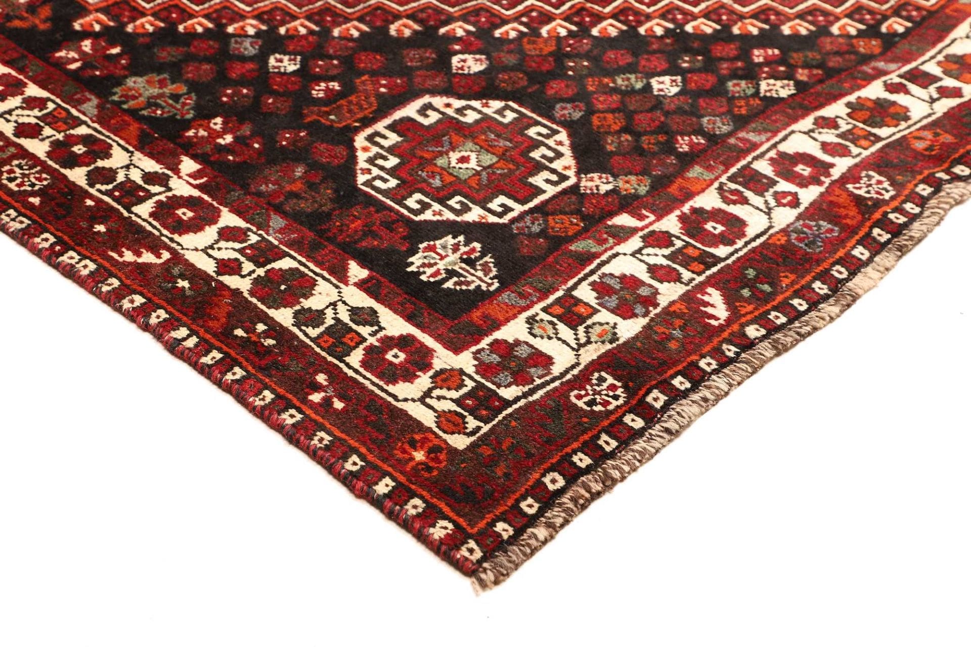 Handgeknüpfter Shiraz Perserteppich, 228 × 310 cm, Wolle