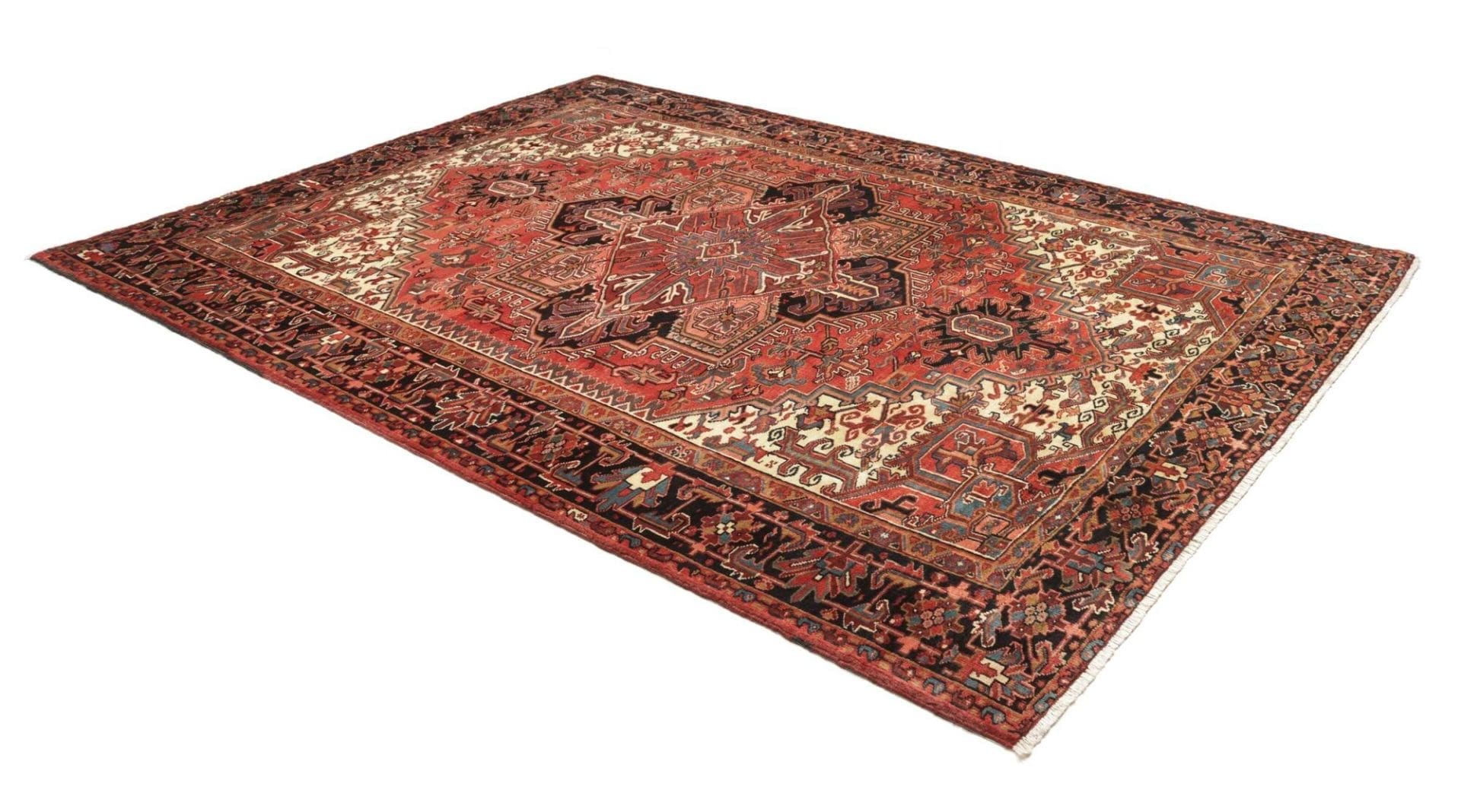 Handgeknüpfter Heriz Perserteppich 236 × 315 cm