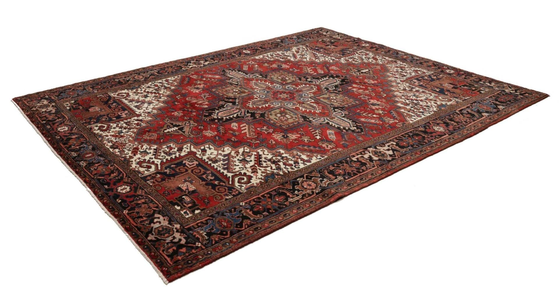 Heriz Perserteppich 247 × 308 cm aus Wolle, handgeknüpft