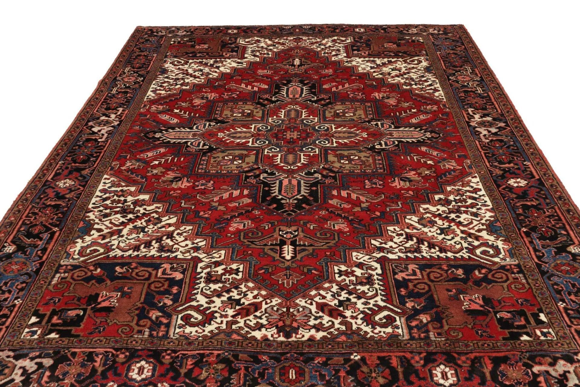 Heriz Perserteppich 247 × 308 cm aus Wolle, handgeknüpft