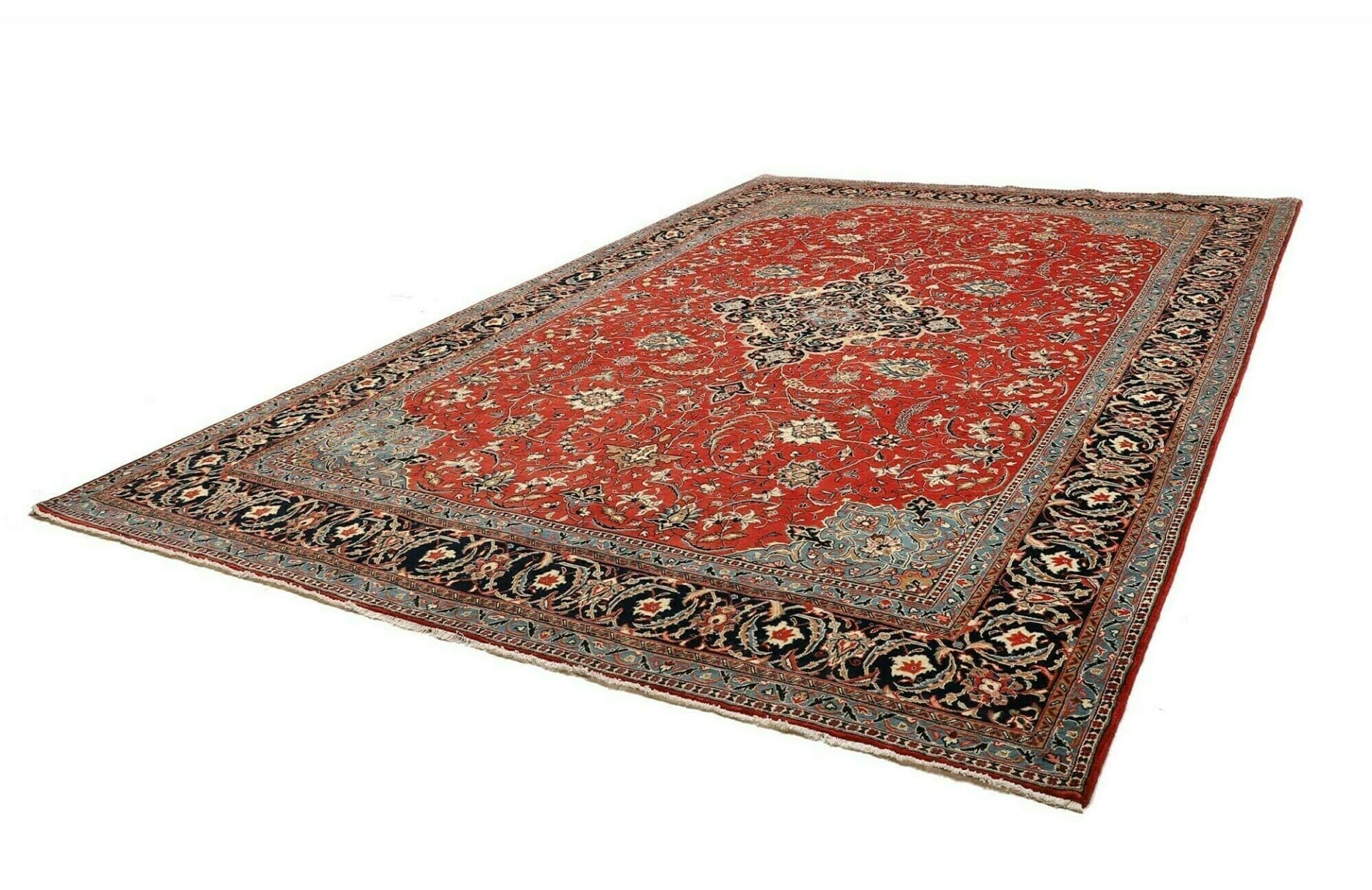 eleganter-sarough-orientteppich-268-x-385cm-handgeknupft-1 Handgeknüpfter Sarough Farahan Perserteppich, 268 × 385 cm, Wolle