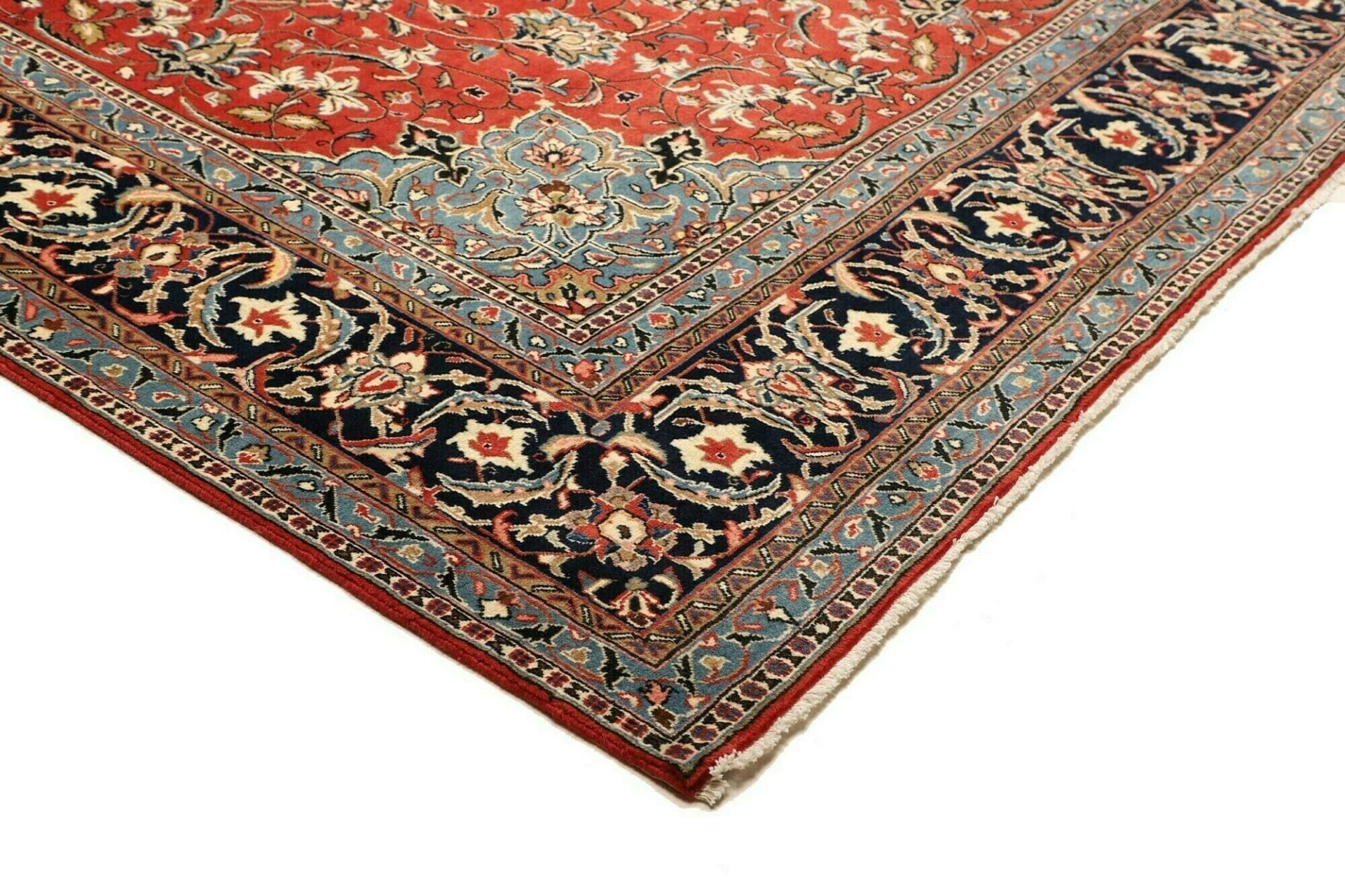 eleganter-sarough-orientteppich-268-x-385cm-handgeknupft-4 Handgeknüpfter Sarough Farahan Perserteppich, 268 × 385 cm, Wolle