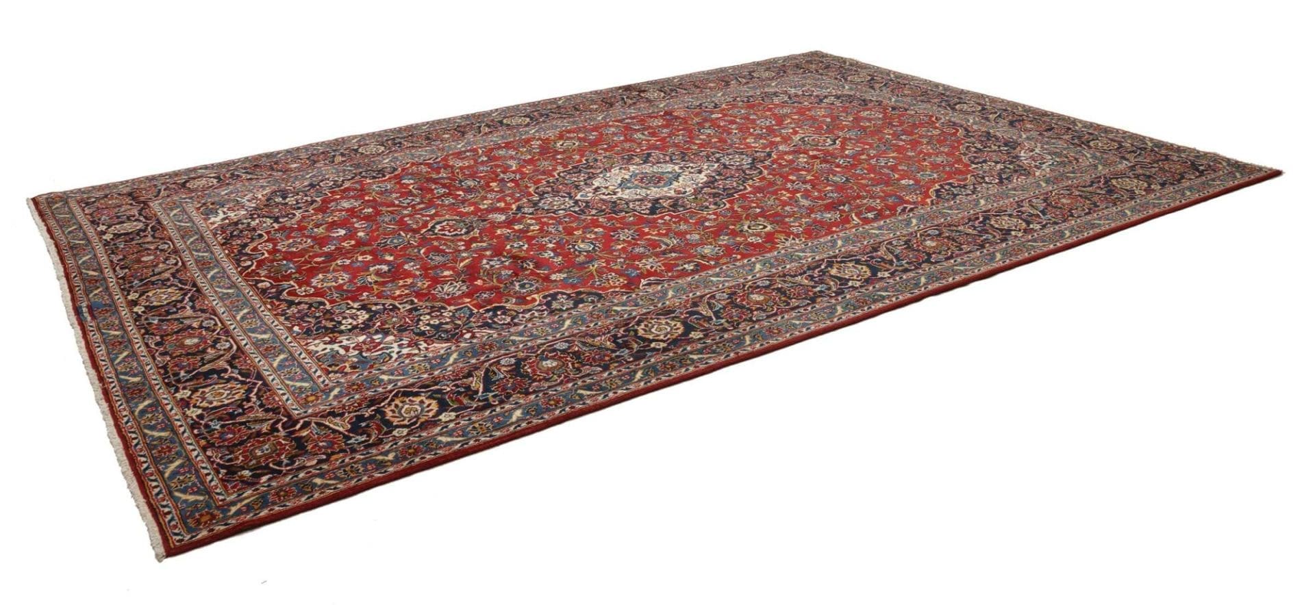 Kashan Perserteppich 271 × 396 cm aus Wolle, handgeknüpft
