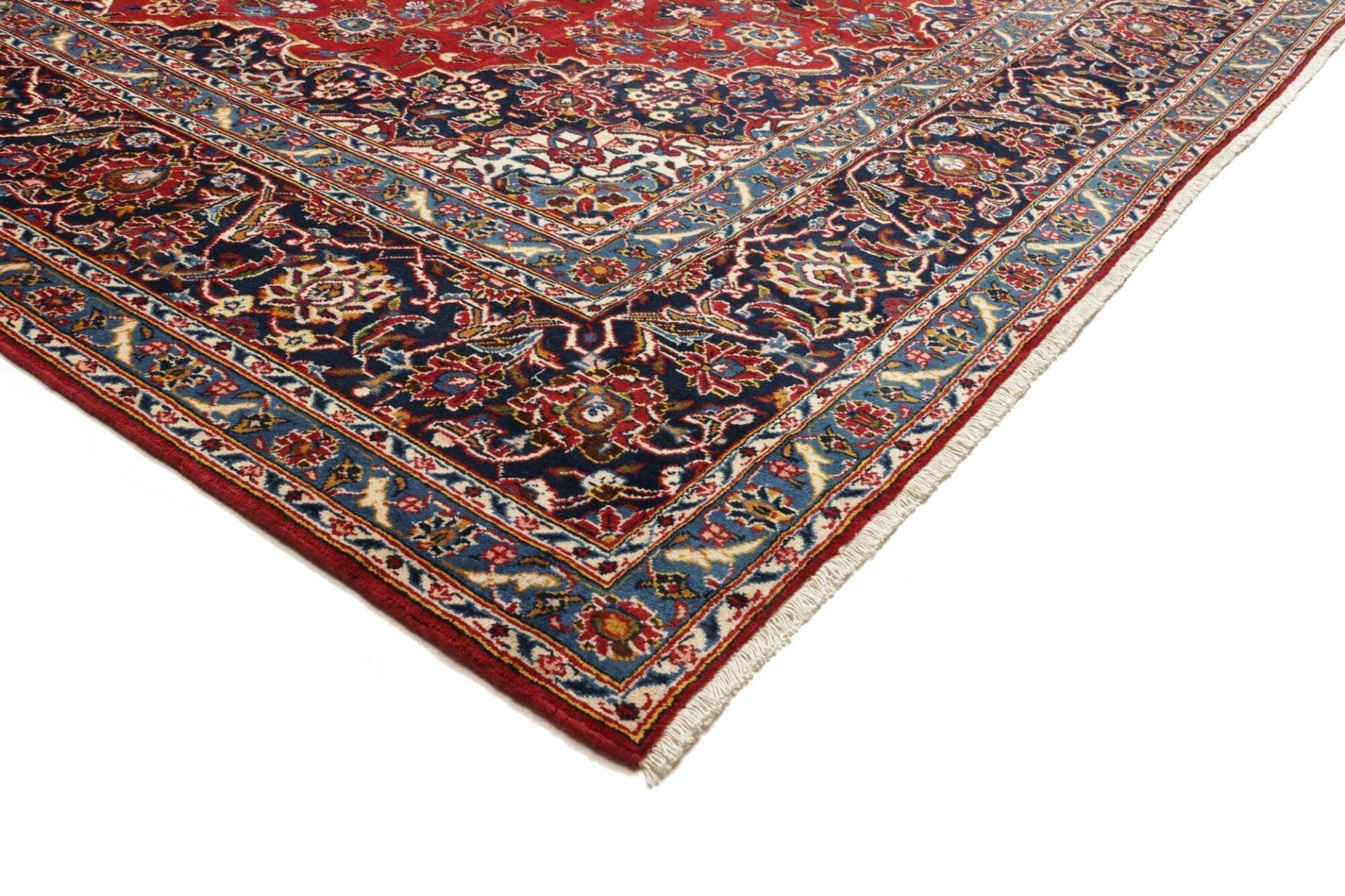 Kashan Perserteppich 271 × 396 cm aus Wolle, handgeknüpft