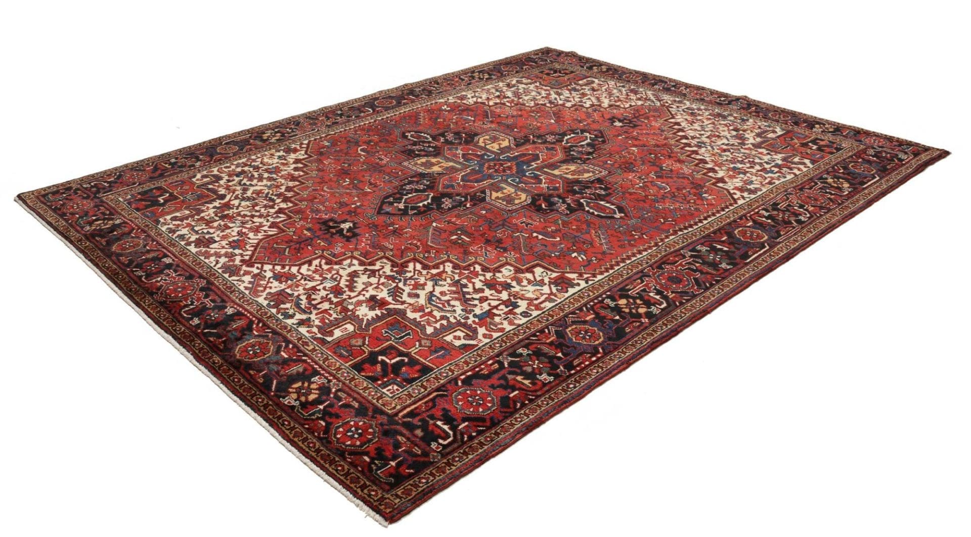 Heriz Perserteppich 251 × 315 cm aus Wolle, handgeknüpft