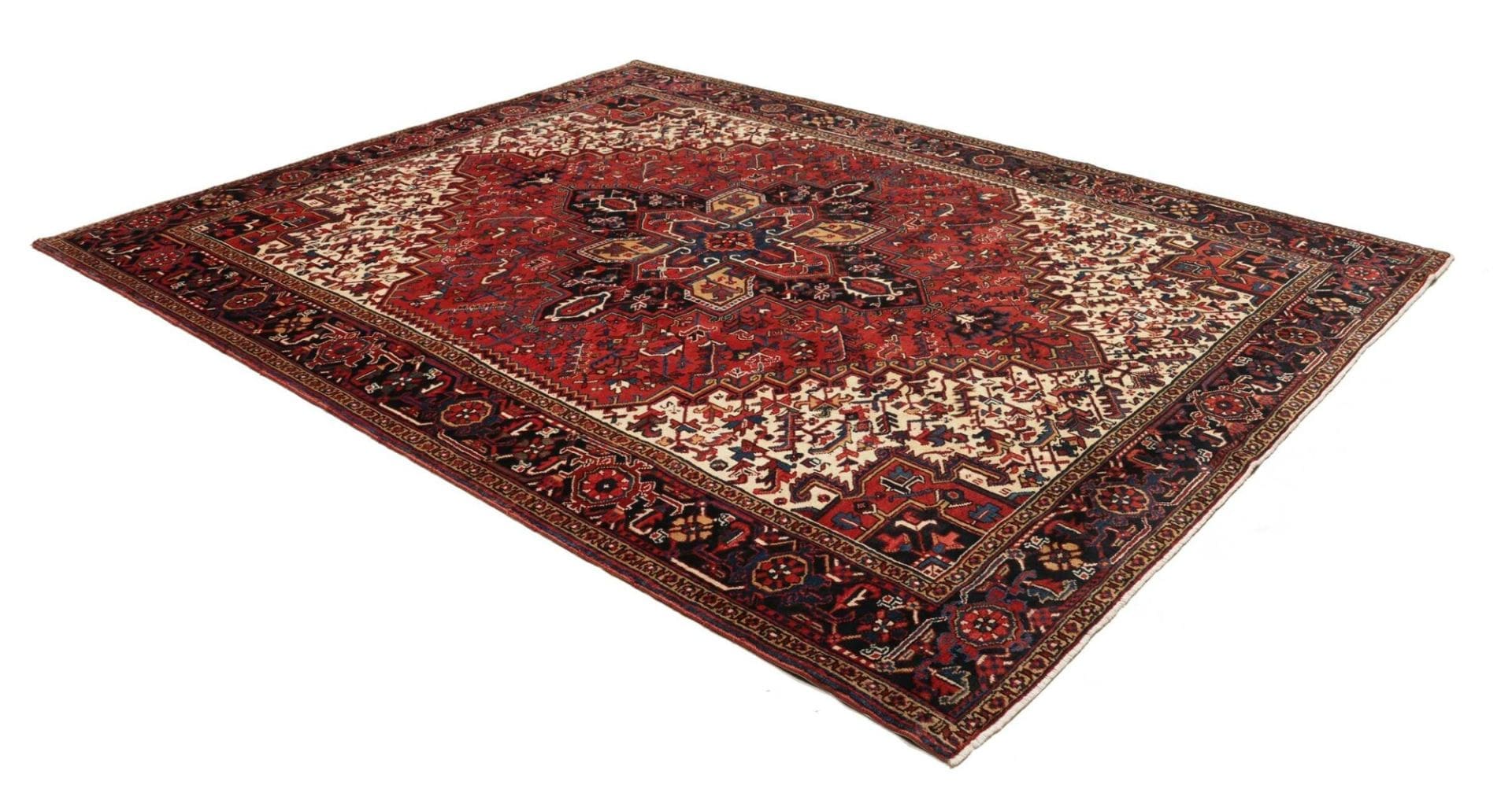 Heriz Perserteppich 251 × 315 cm aus Wolle, handgeknüpft