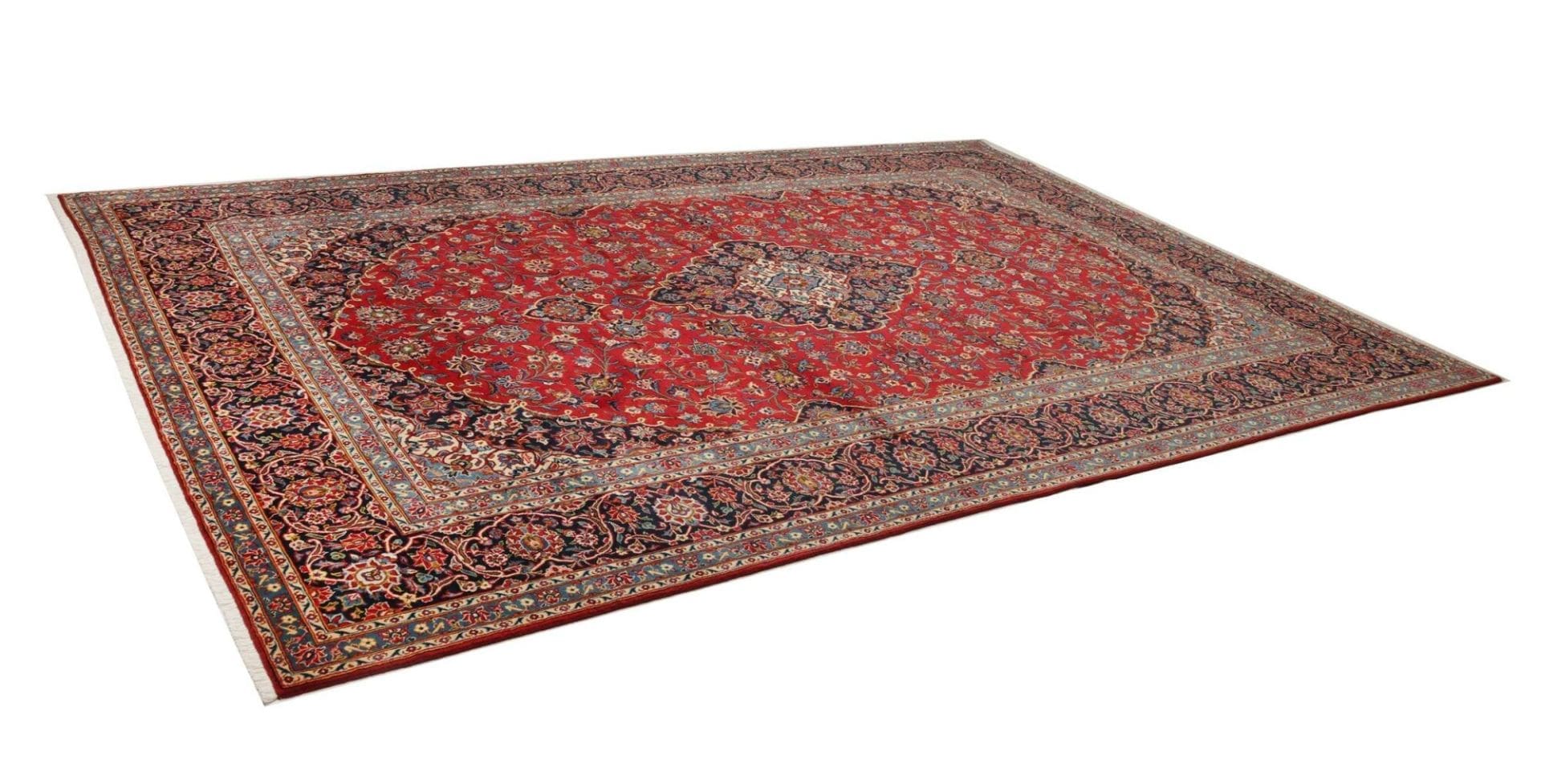 Handgeknüpfter Kashan Perserteppich 275 × 400 cm